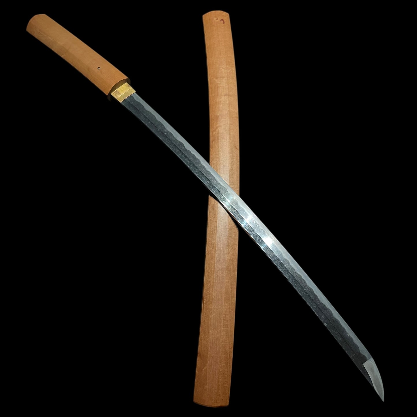Kane 兼 signed Long WAKIZASHI, Late Muromachi period