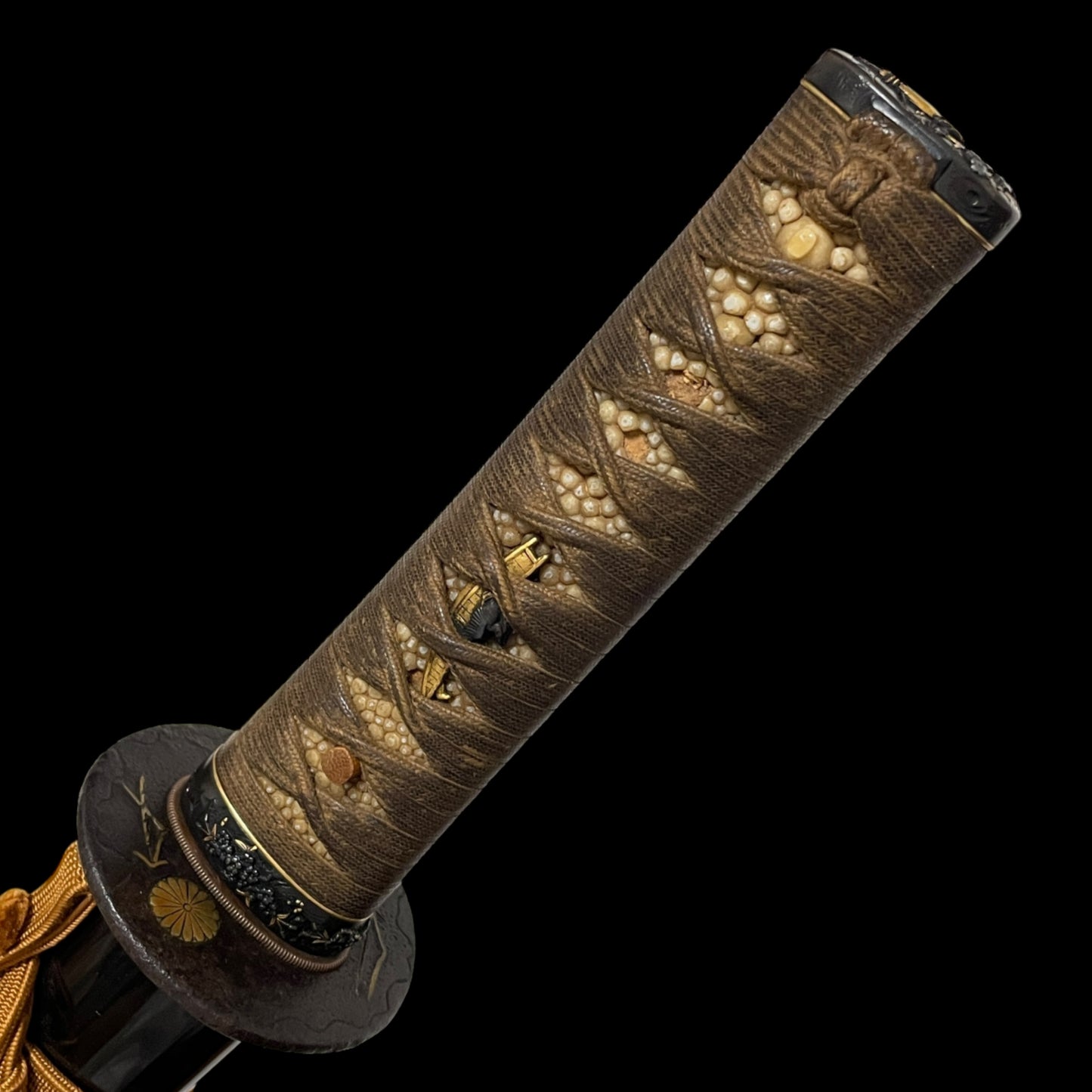 Harimanokami Teruhiro 播磨守輝廣 signed WAKIZASHI, Hamano shozui 濱野政随 Fuchi