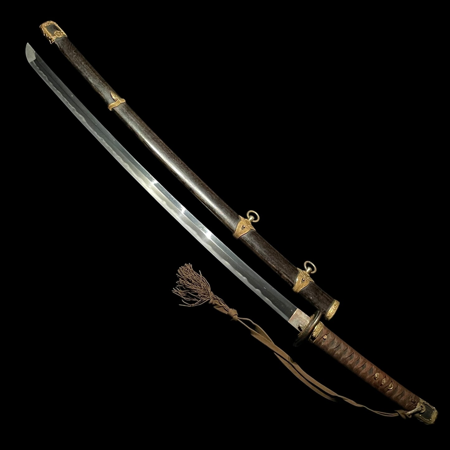 NAVY GUNTO with Tassel, Hattori Masahiro 服部正廣 signed, WW2 Japanese Officer Sword