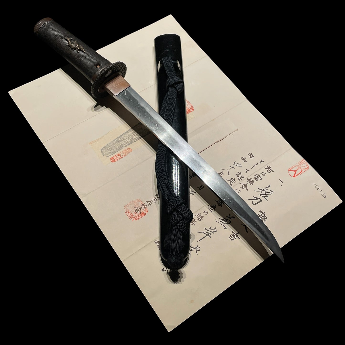 Kanegishi 兼岸 signed Tanto, Late Muromachi period, NBTHK Certificate