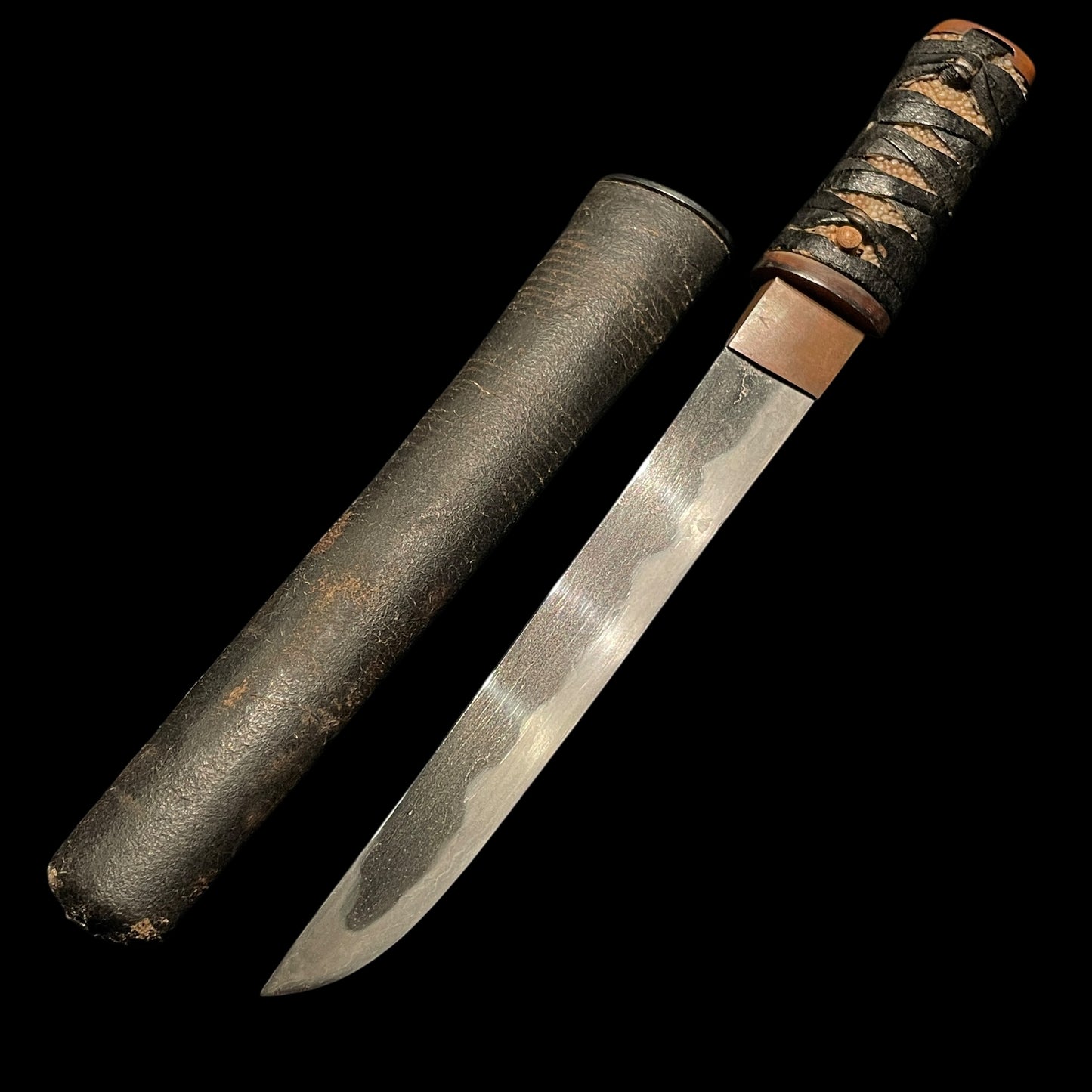 Aikuchi Tanto Kaiken, Matsushiro Kanetora 1819 松代兼乕 文政二年 signed, Late Edo