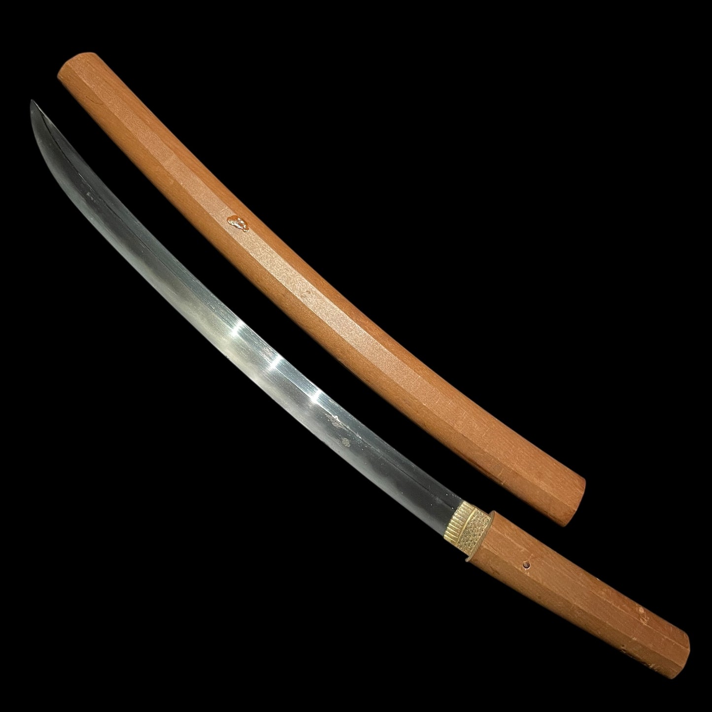 Shobuzukuri Wakizashi 菖蒲造脇差, Wide Blade, Muromachi period mumei