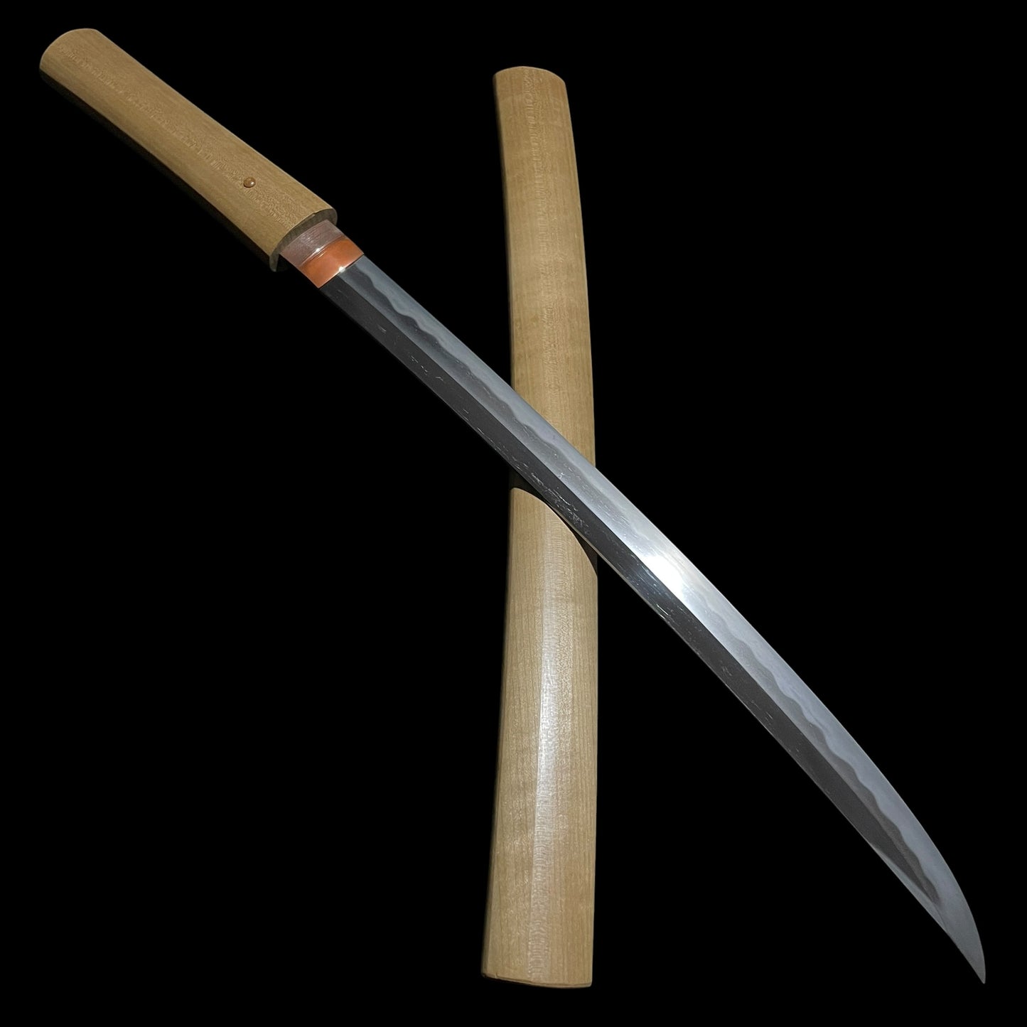 Shobuzukuri Wakizashi 菖蒲造脇差、 Kanemitsu 兼光 signed, Muromachi period