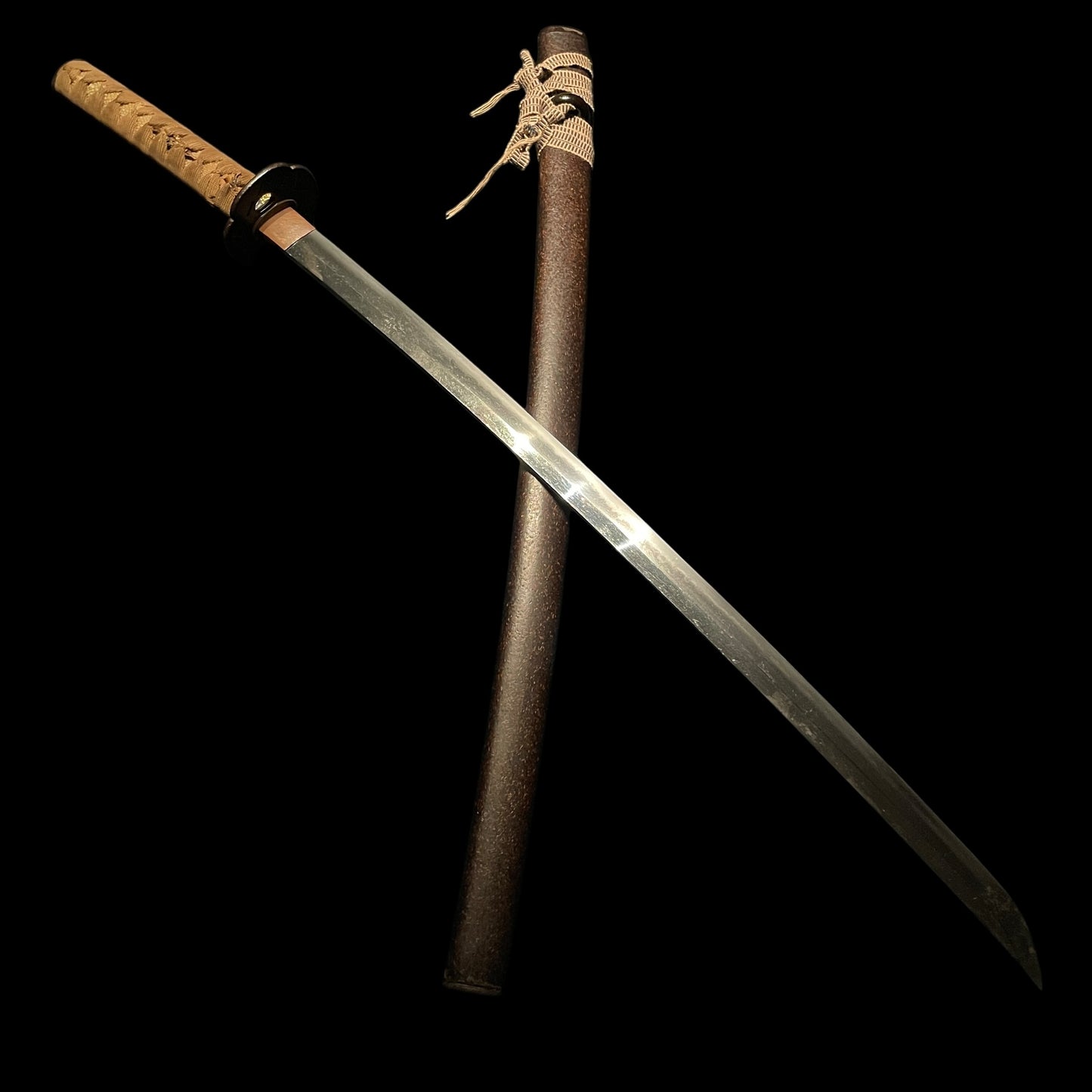 Dragon Fuchikashira KATANA, Raimon Tsuba 雷紋鍔, Edo period mumei