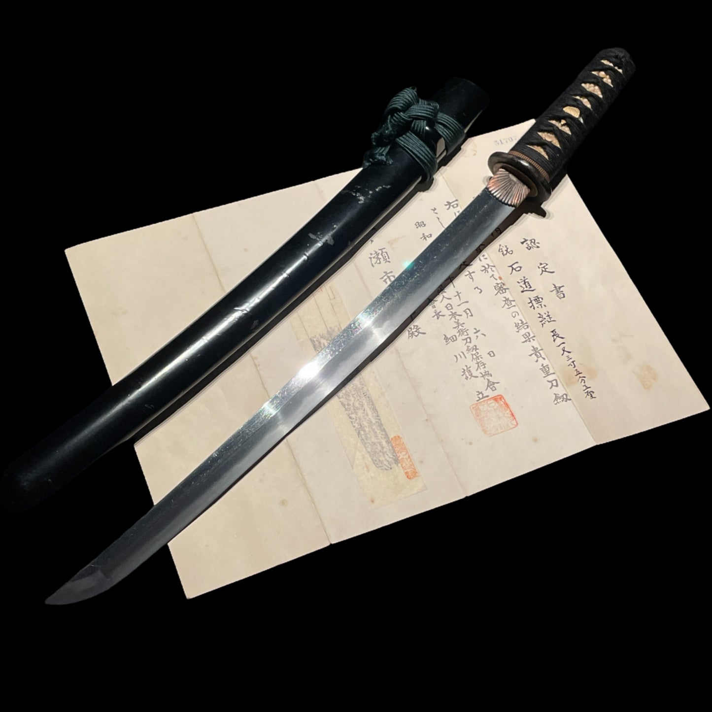 Ishido Takatsugu signed WAKIZASHI, Edo period, NBTHK Certificate