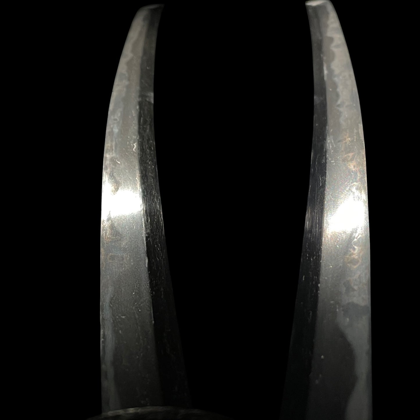 Pine needle Fuchikashira Long Wakizashi, Shishi Menuki, Muromachi period mumei