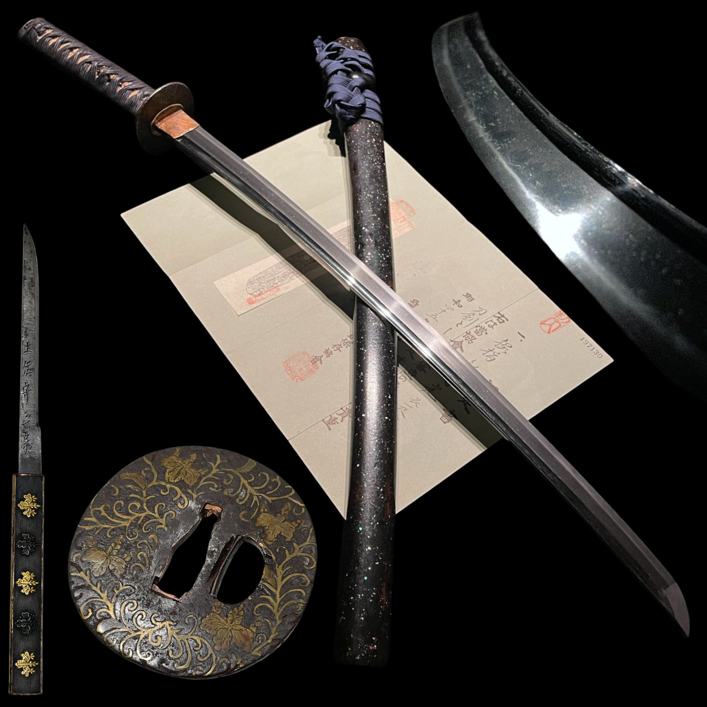 Tadamitsu 忠光 signed Long Wakizashi, Suebizen 末備前, Muromachi period, NBTHK Certificate