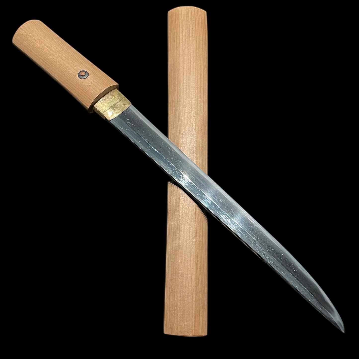 Kawari-Shobuzukuri 変わり菖蒲造り TANTO, Thick blade, Edo period mumei