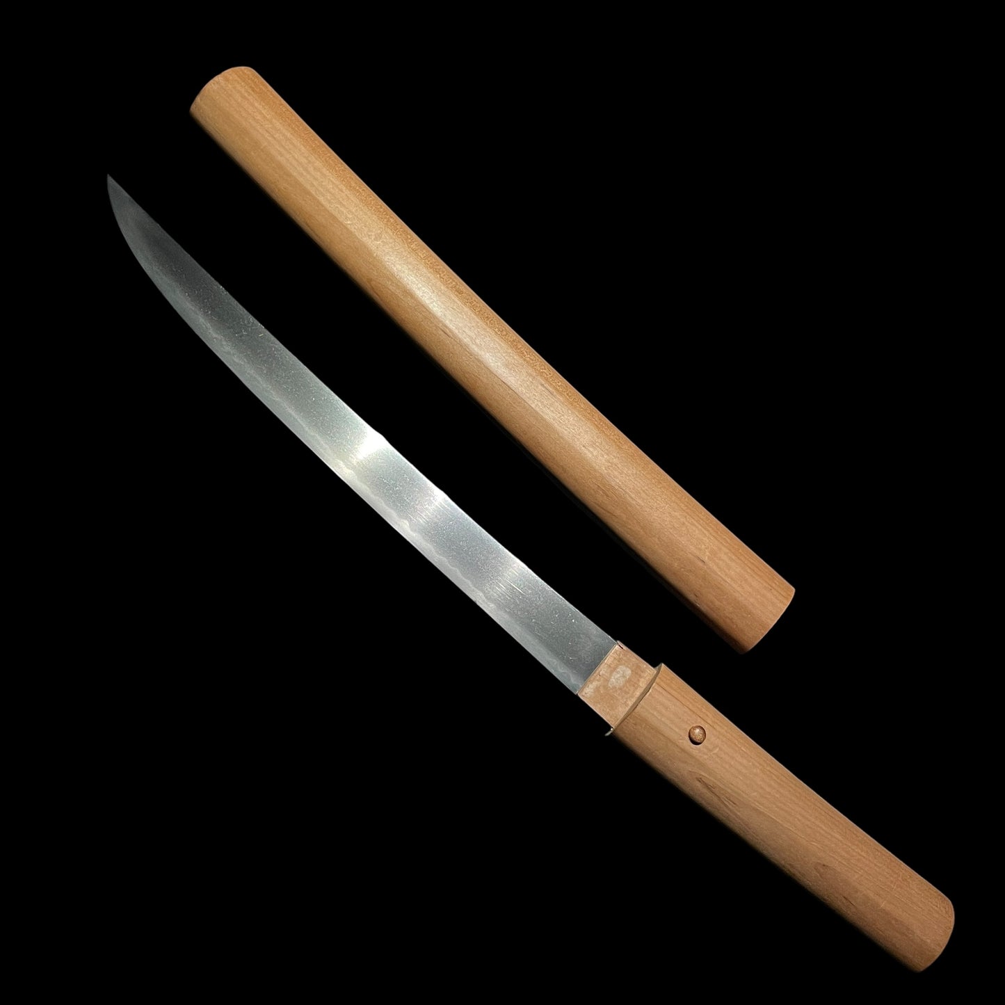 Gunome Hamon 互目刃文 Hirazukuri Tanto, Edo period mumei