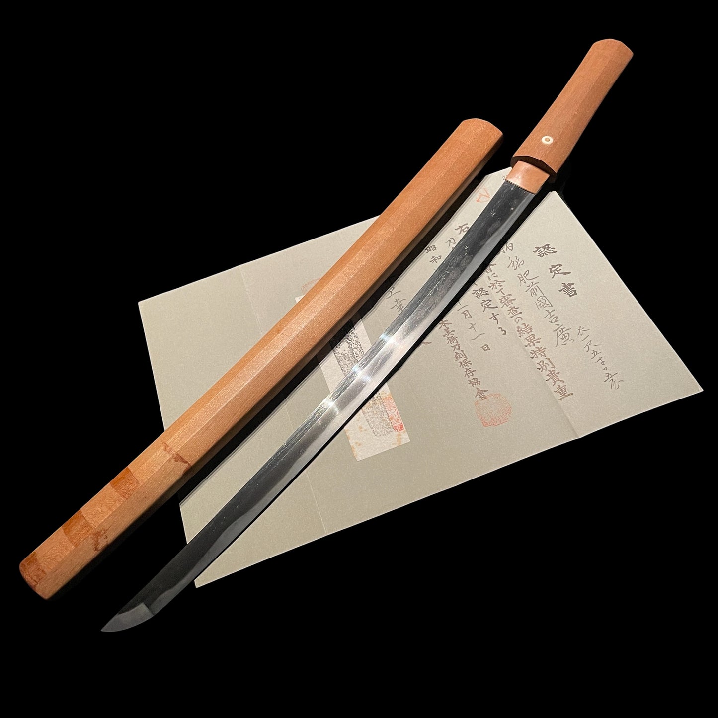 Hizenkoku Yoshihiro 肥前國吉廣 signed Wakizashi, Homarekizu 誉傷, Edo period