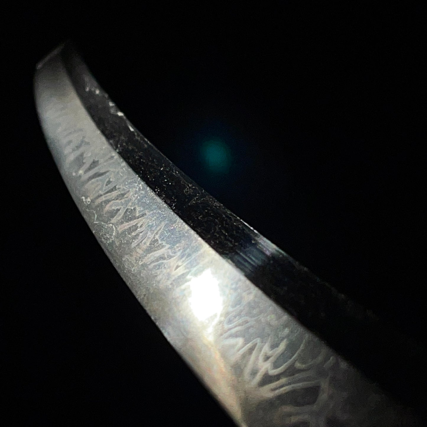 HITATSURA 皆焼 Yasuhiro signed Long WAKIZASHI, 江州彦根住藻柄子宗典 signed Fuchi