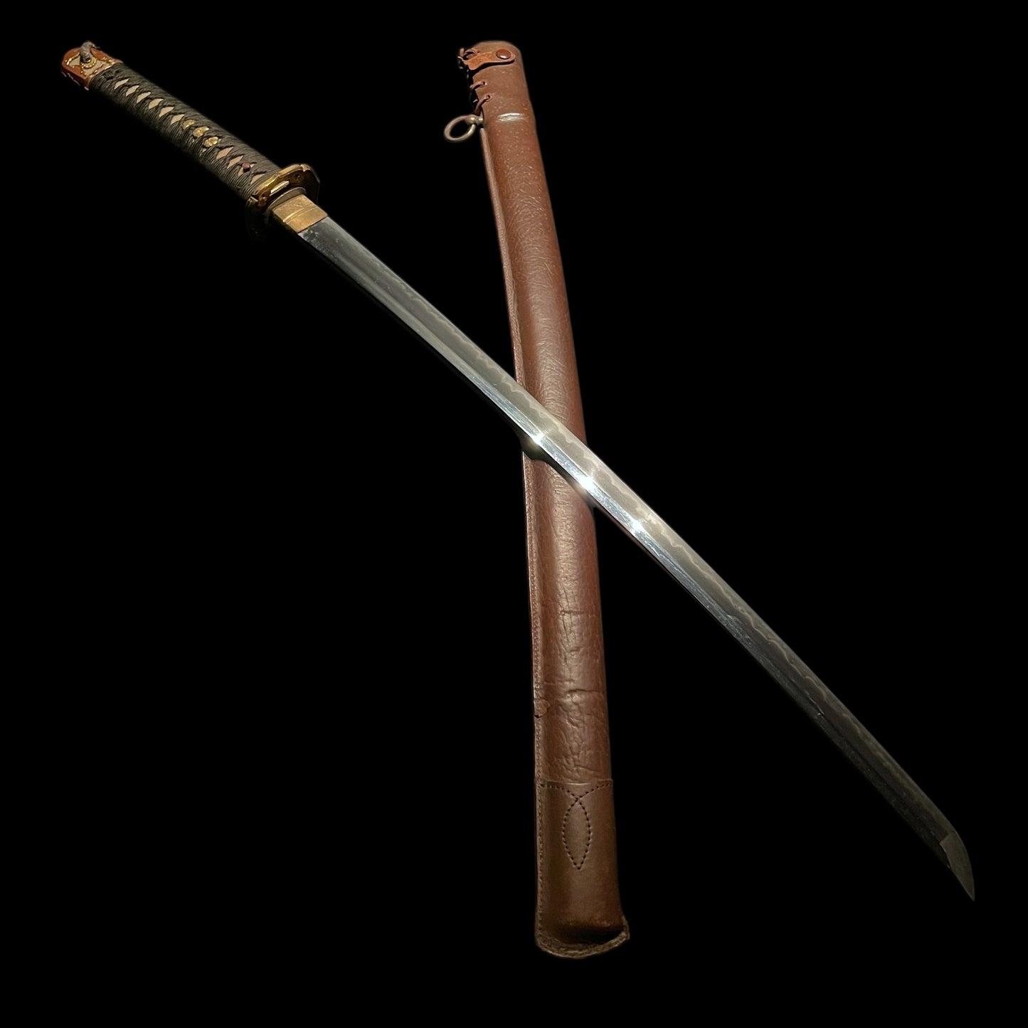 Ryakushiki GUNTO 略式軍刀, Mishina Yoshiaki 三品義明 signed, Seki stamp 関刻印, WW2 Original