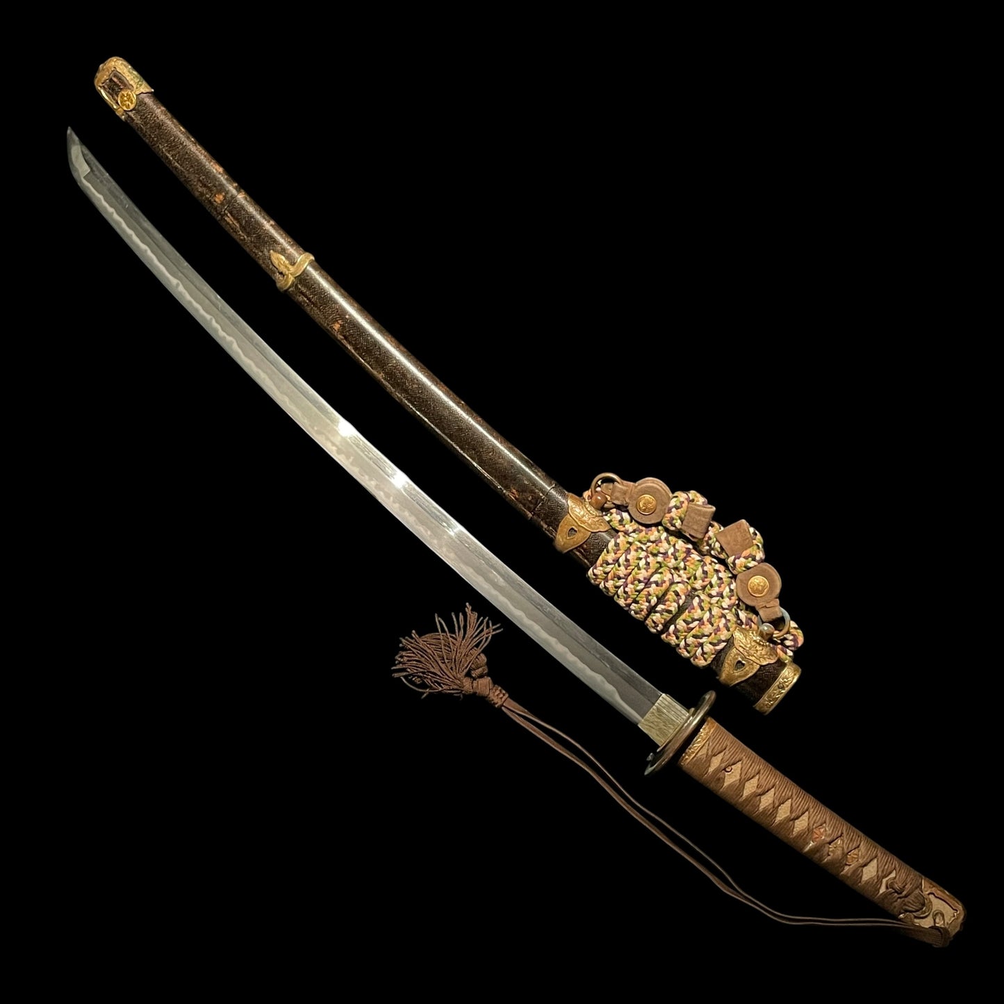 TACHI Style Navy Gunto 太刀型海軍刀 with Tassel, Serial number engraved