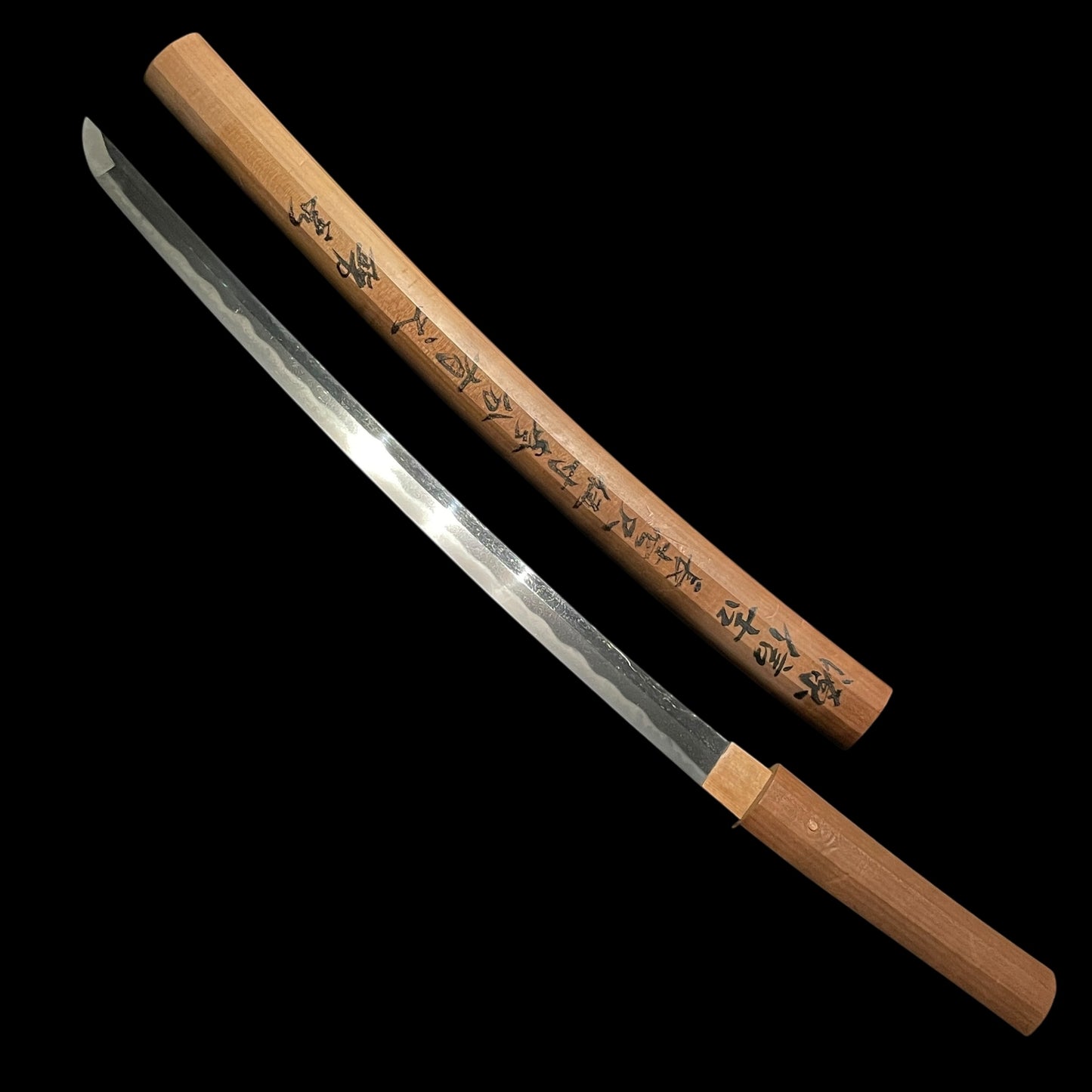 Minamotono Nobuyoshi 源信吉 signed WAKIZASHI, Sayagaki 鞘書, Edo period