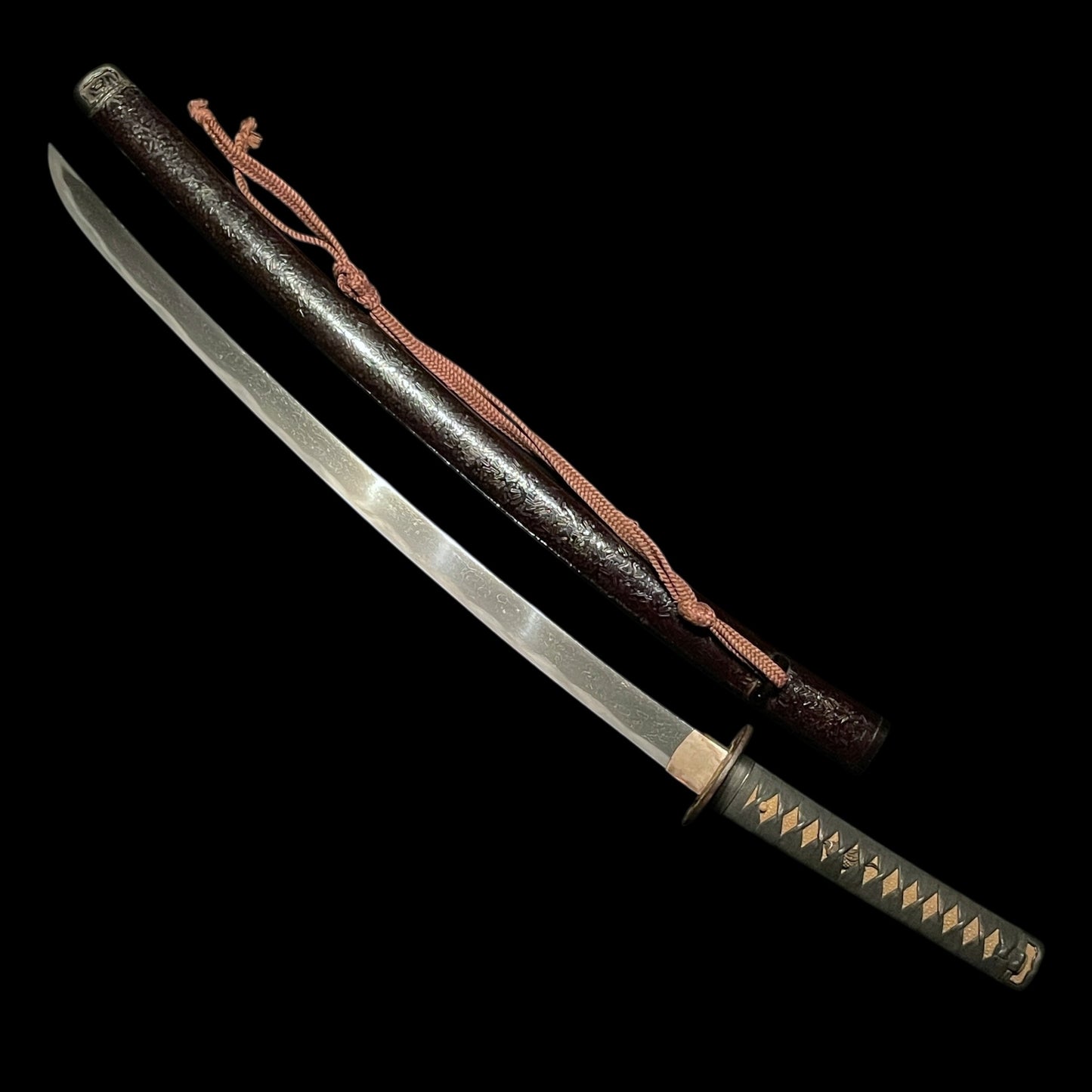 Long Hirazukuri Wakizashi, Echizennokami Minamoto Rai Nobuyoshi signed, Edo period