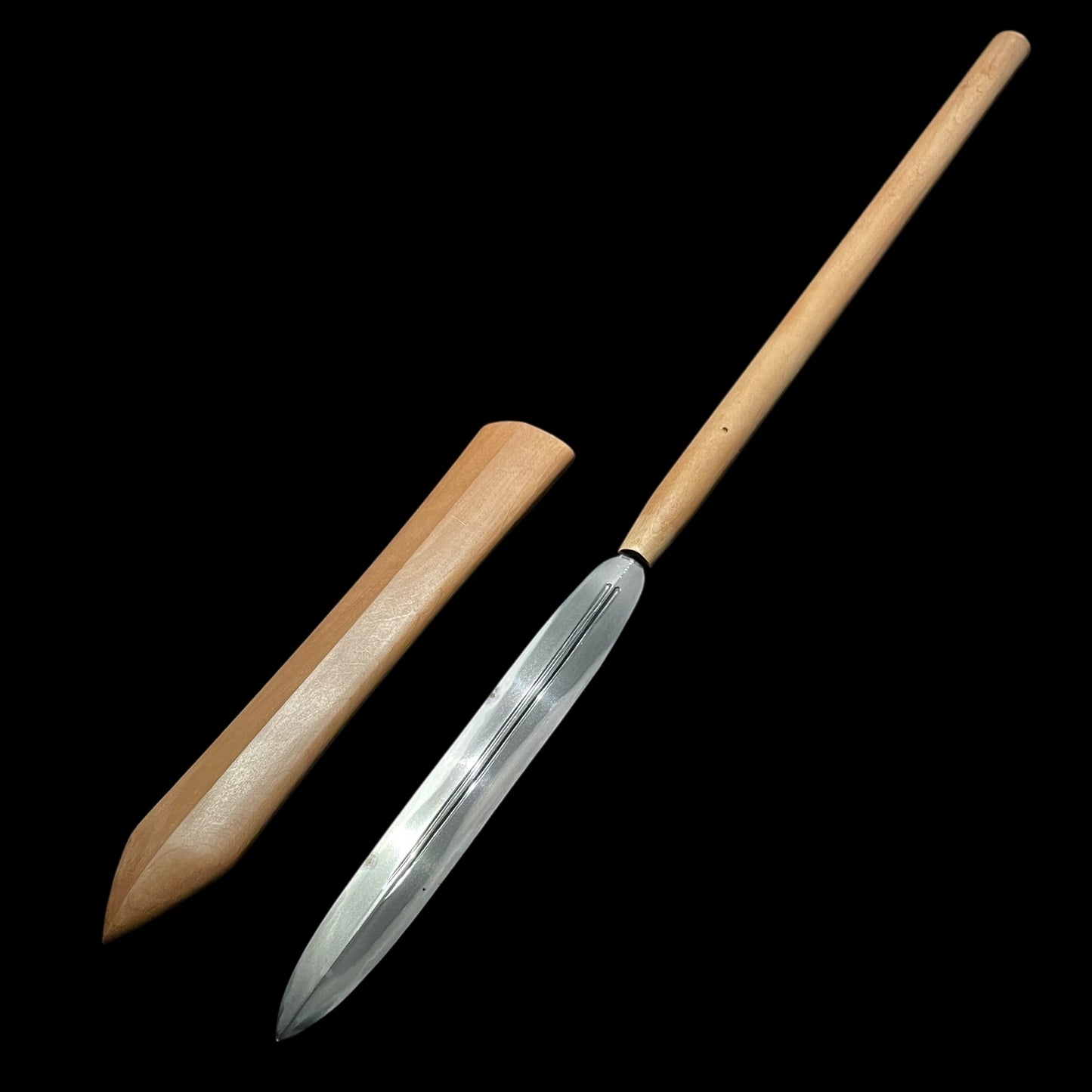 両鎬笹穂槍 Ryoshinogi Sasaho Yari, 二筋樋 Futasujihi, Edo period mumei