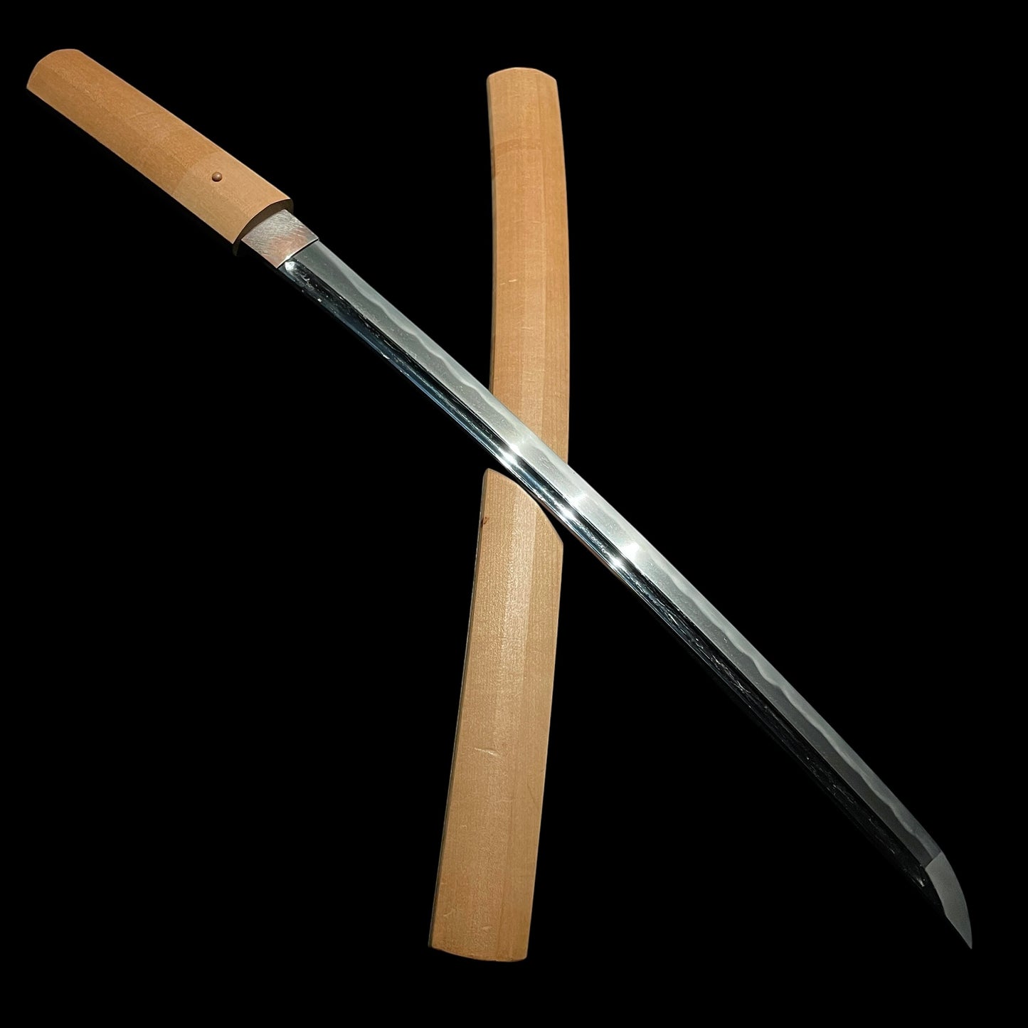 Bo-hi 棒樋 Wakizashi in Shirasaya, Edo period mumei