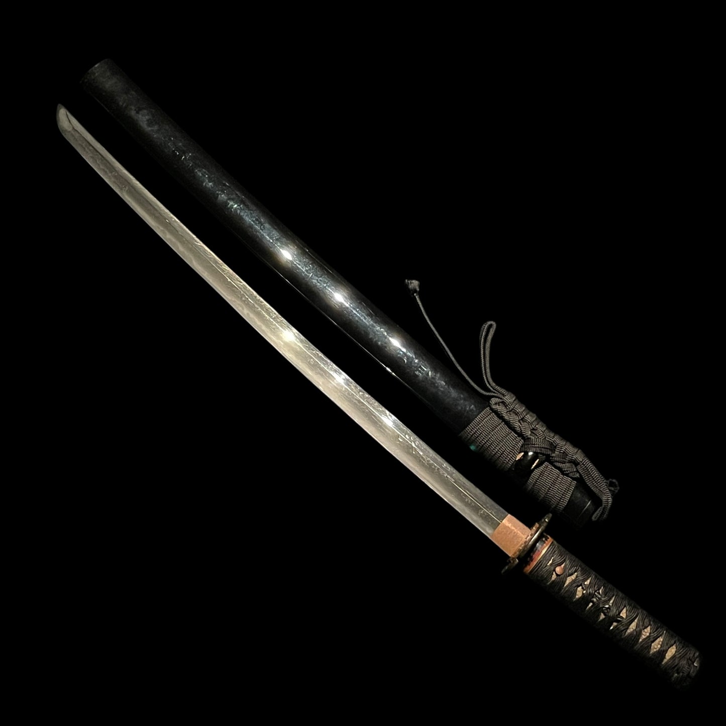 Bonji 梵字 Horimono Long Wakizashi, 石州直綱作之 太刀ヲスリ上ル 文化六年二月吉日 signed, Edo period