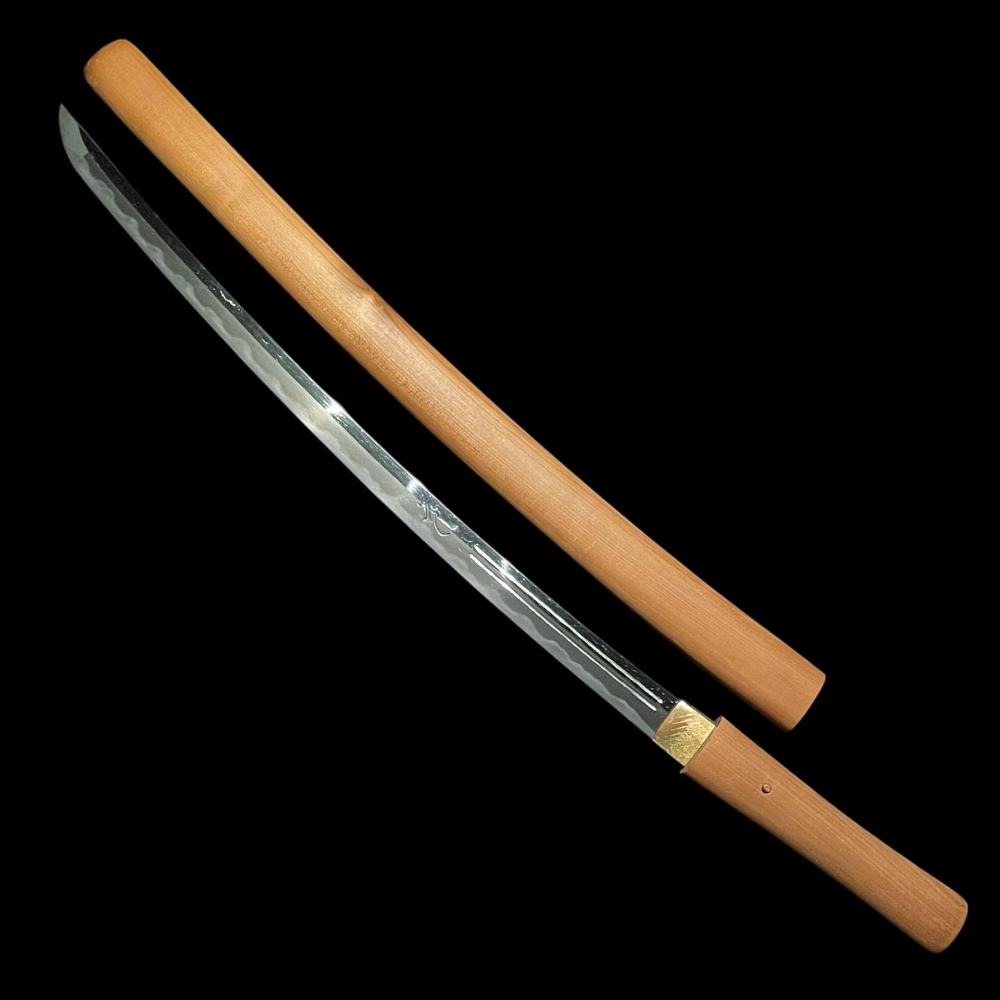 Tanbanokami Terukado 丹波守照門 signed Long Wakizashi, HORIMONO 彫物, Edo period