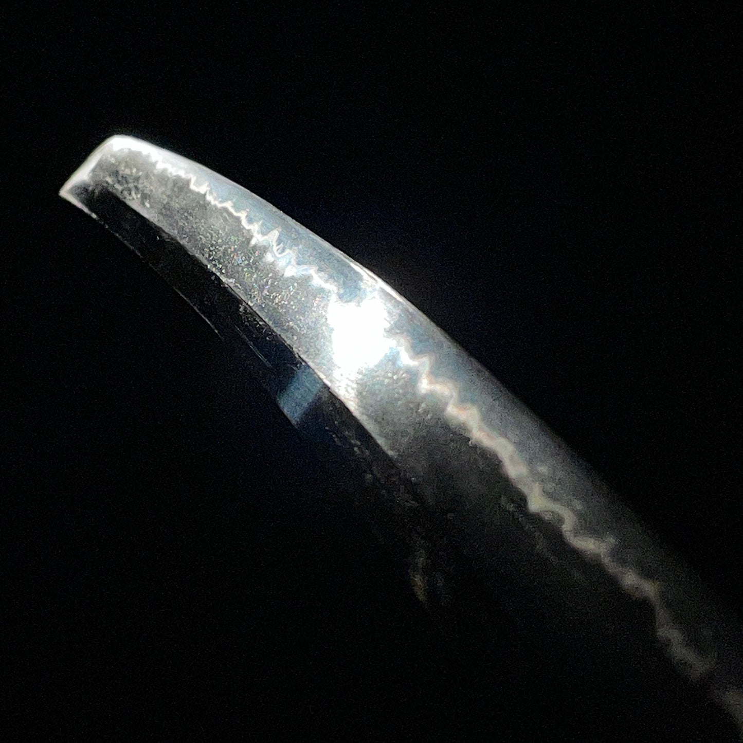 Sukemune 助宗 signed Long Wakizashi, Shakudo Pine needles Fuchikashira, Edo period