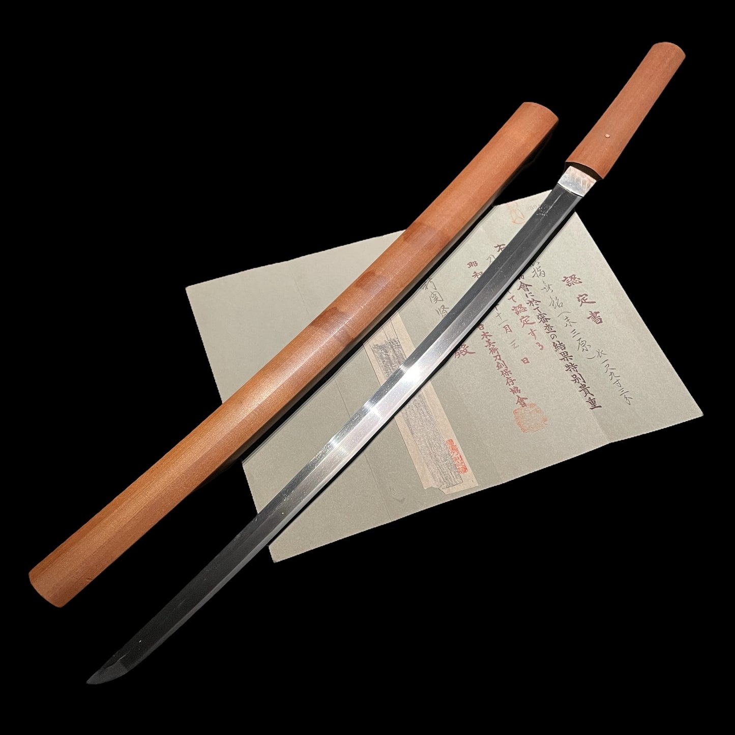 Sue-Mihara 末三原 Long WAKIZASHI, KOTO Muromchi period, NBTHK Certificate