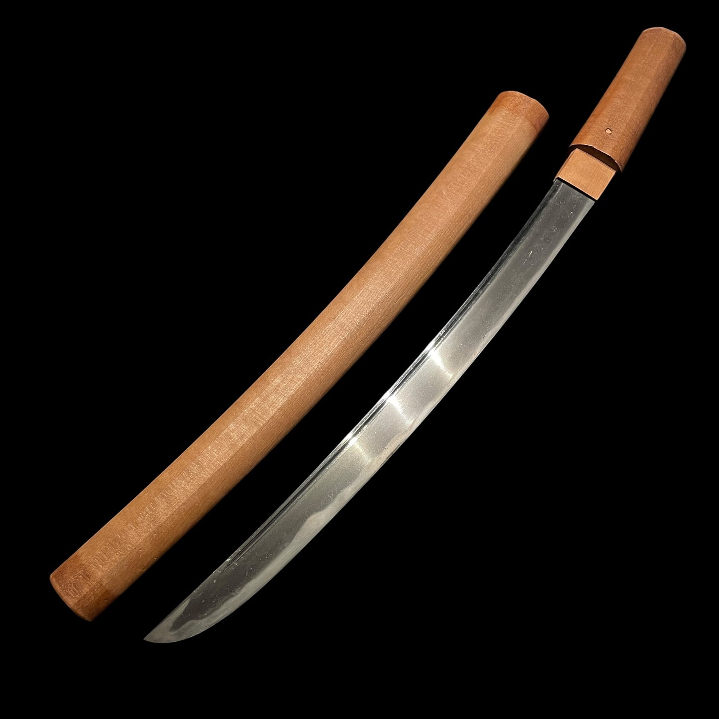 Masamune 正宗 signed Hirazukuri Wakizashi, Wide blade, Muromachi period