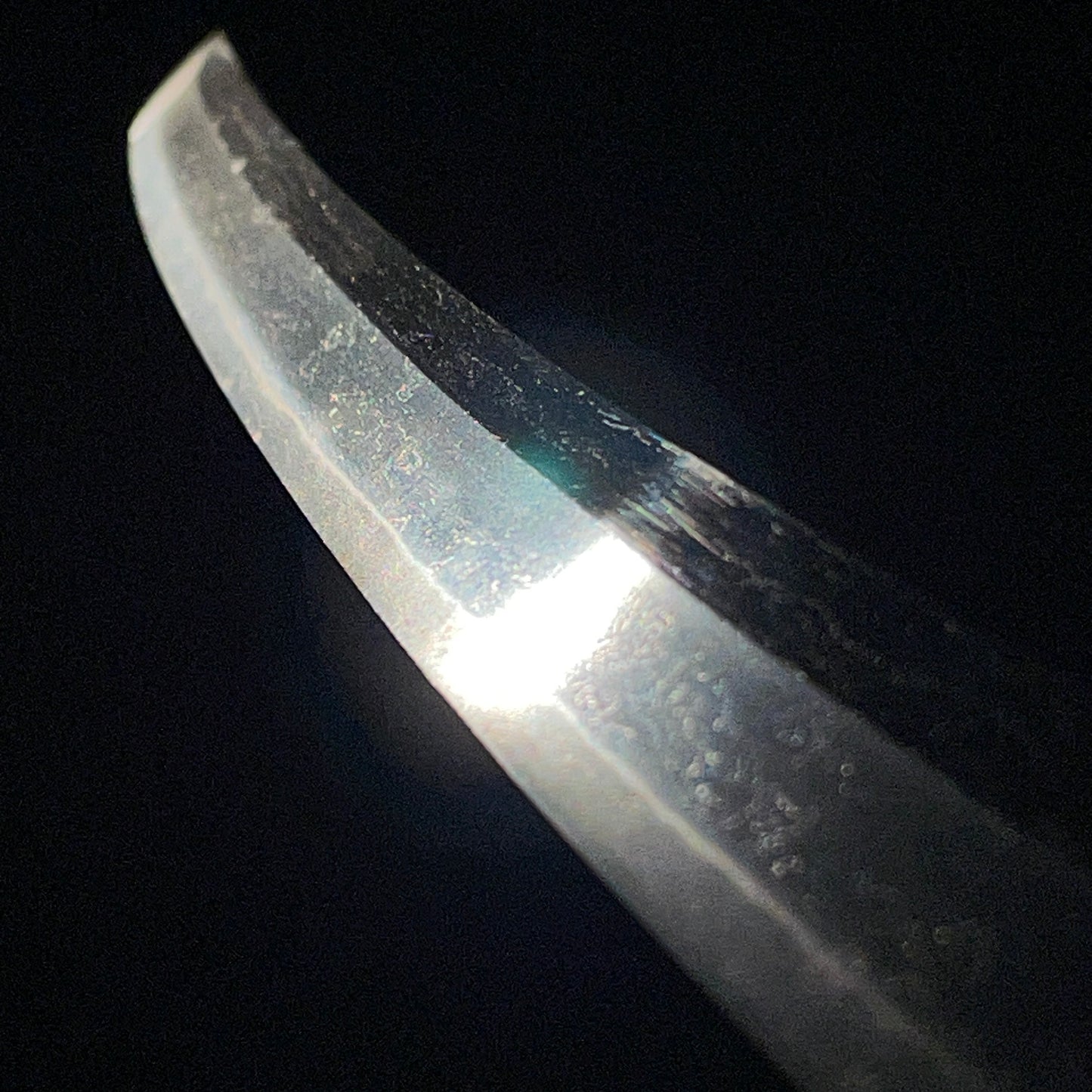 Suguha 直刃 Wakizashi, Thick Sukashi Tsuba, Edo period mumei