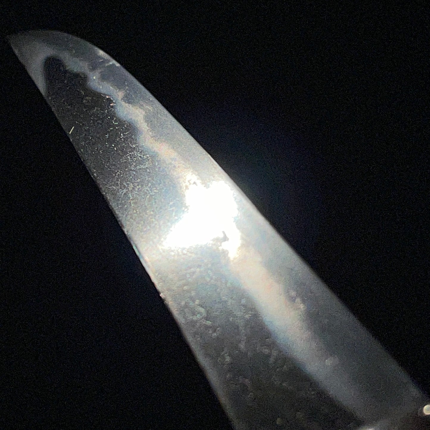 Kawarinuri-Saya 変塗鞘, Horse Fuchikashira TANTO, Edo period mumei
