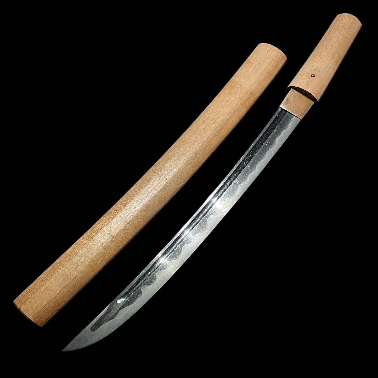 Hirazukuri Wakizashi 平造脇差, Wide blade, Good condition, Edo period mumei