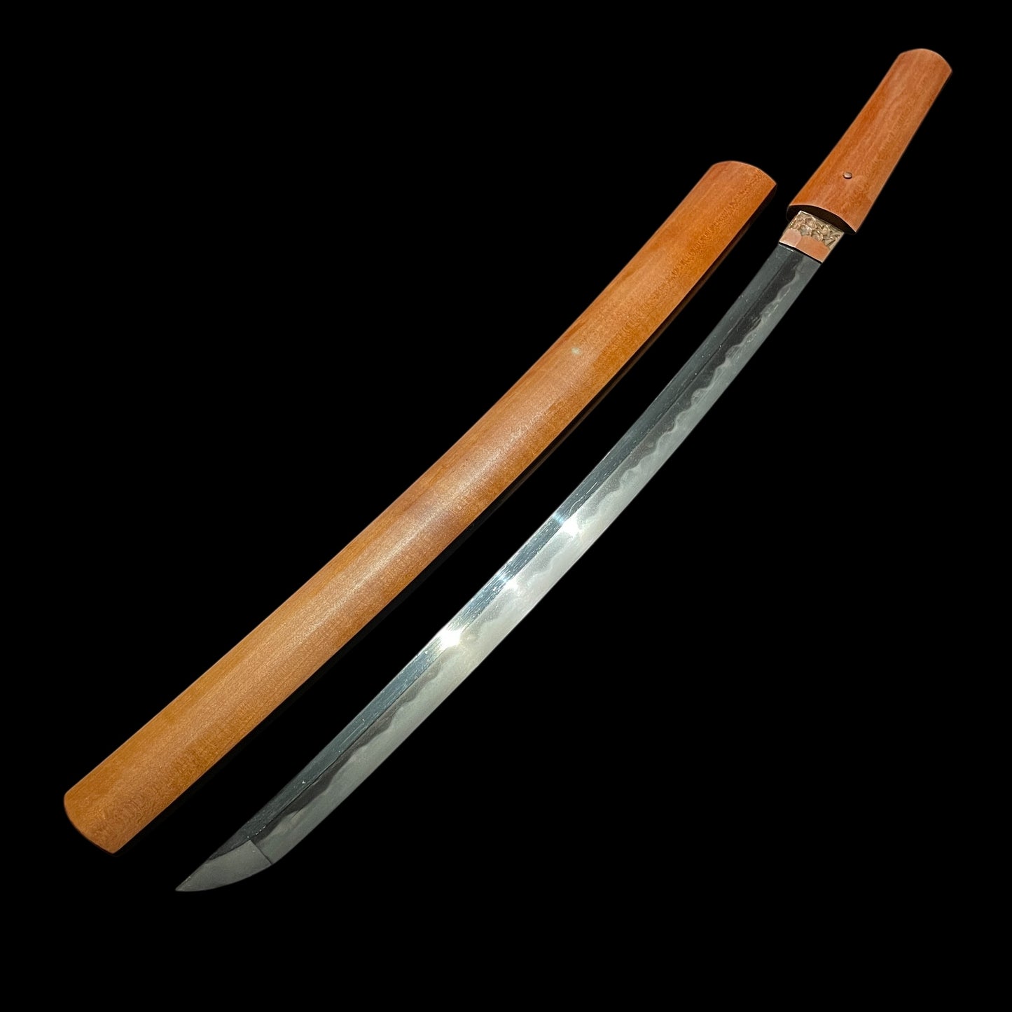 Ganmaku 岩捲 signed Wakizashi, Midareba 乱刃, Early Edo period