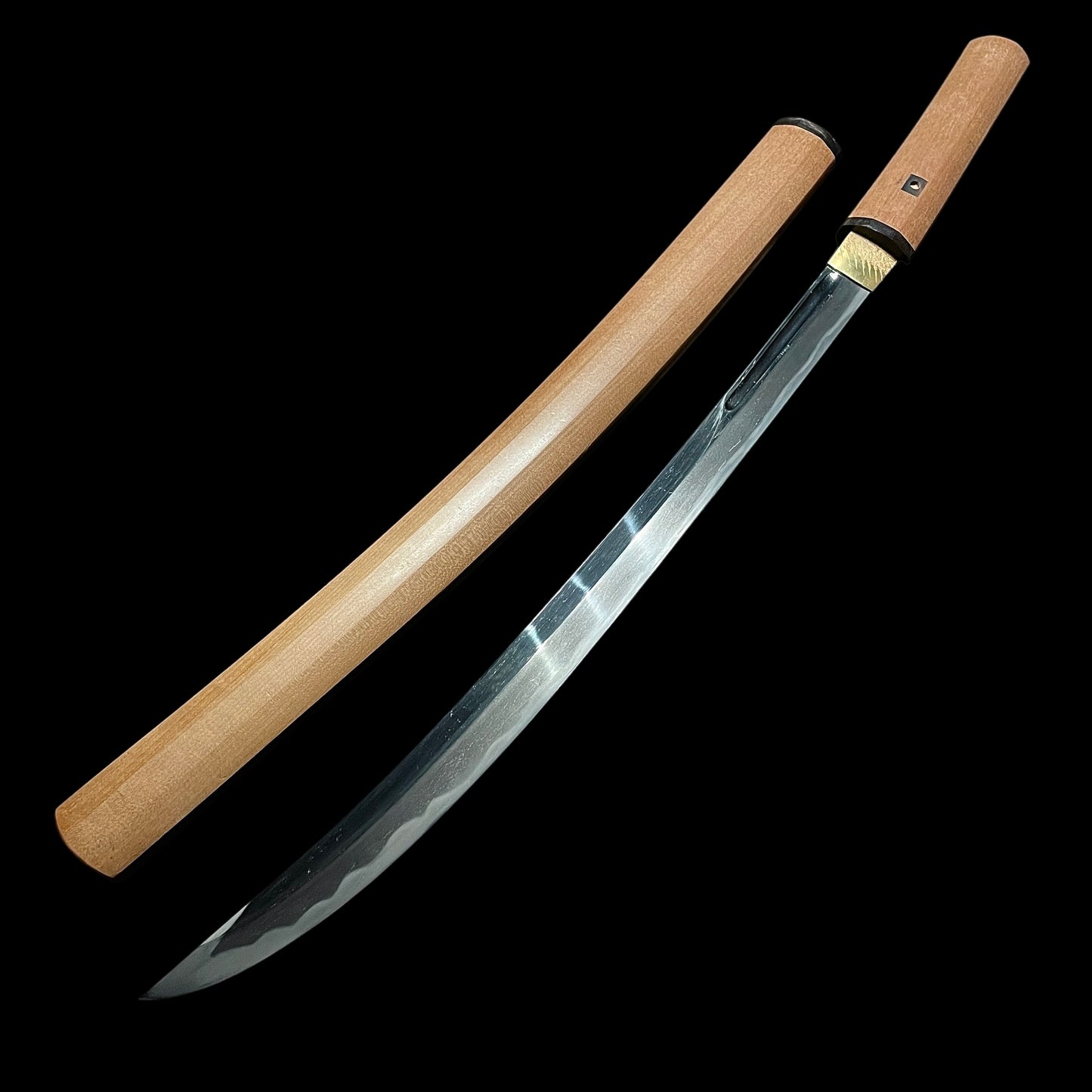 Long NAGINATA-NAOSHI 薙刀直し WAKIZASHI, Muromachi period mumei