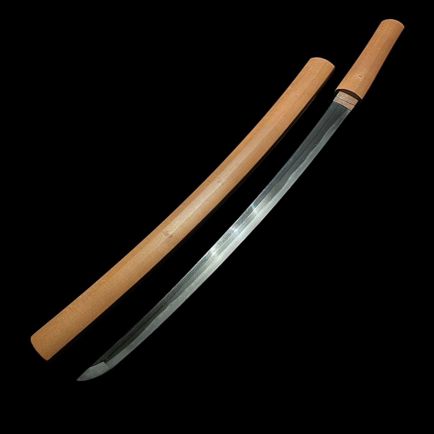 Daihoshi Hokkyo Rai Kinmichi 大法師法橋来金道 signed Long WAKIZASHI, Edo period