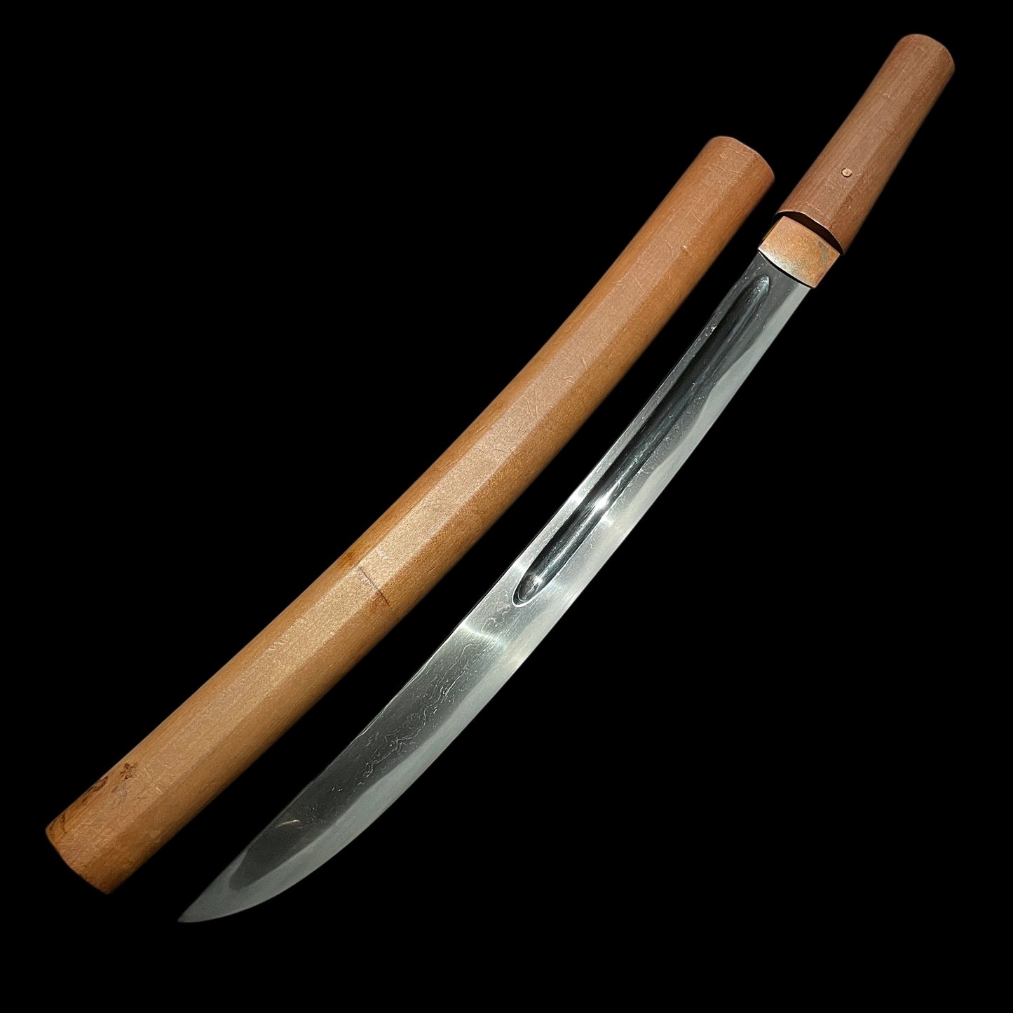 Oodanbira 大段平, Wide blade Rugged WAKIZASHI, Edo period mumei
