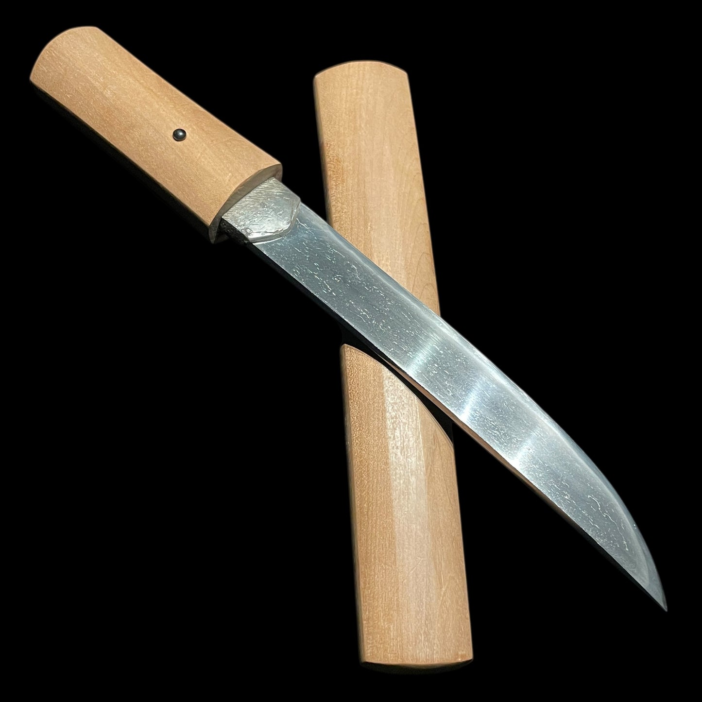 Wide Hirazukuri TANTO, Mt.Fuji Habaki, Edo period mumei