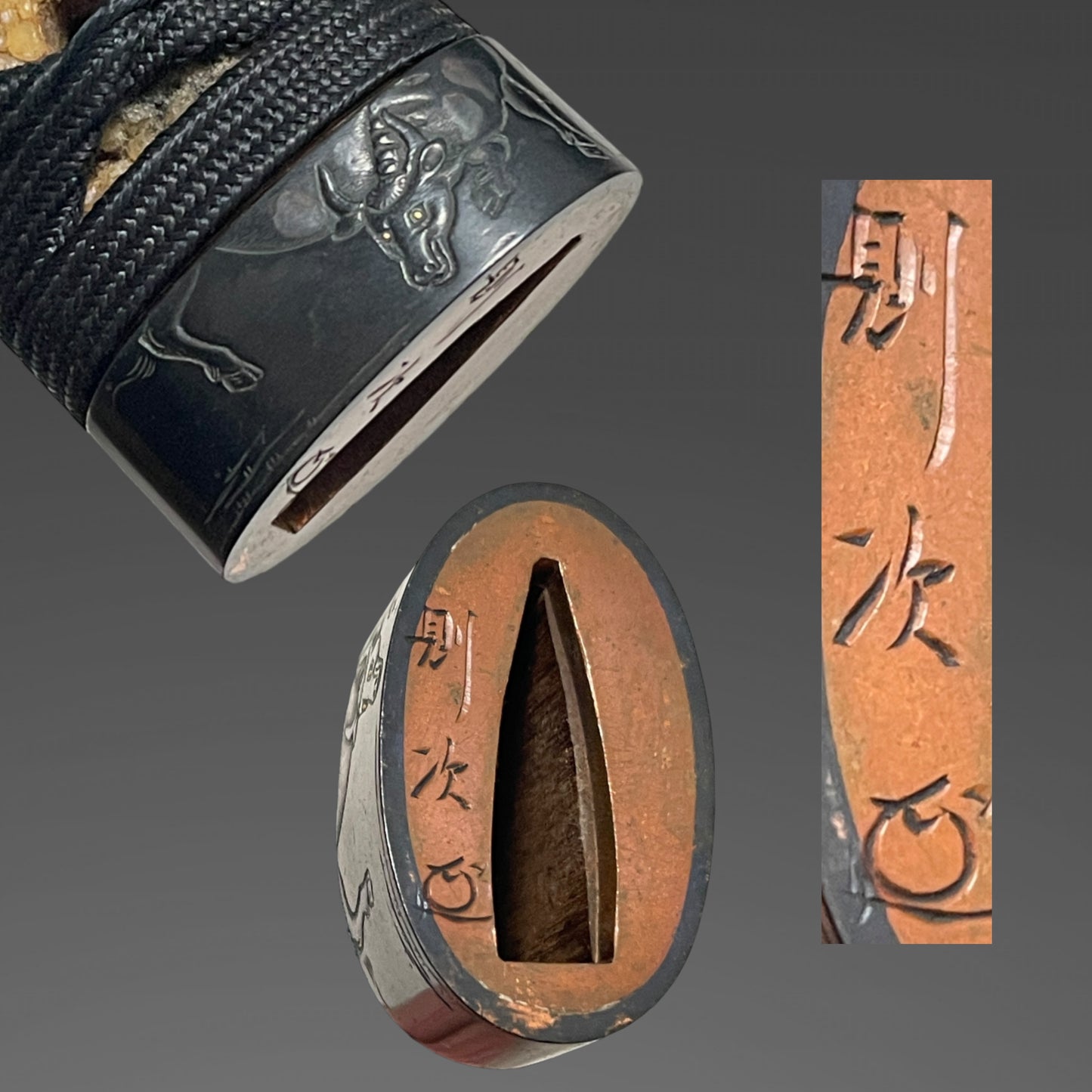 Hirazukuri Wakizashi, Noritsugu signed Fuchi, 鱮腹茎 Tanagobara-Nakago, with Kozuka