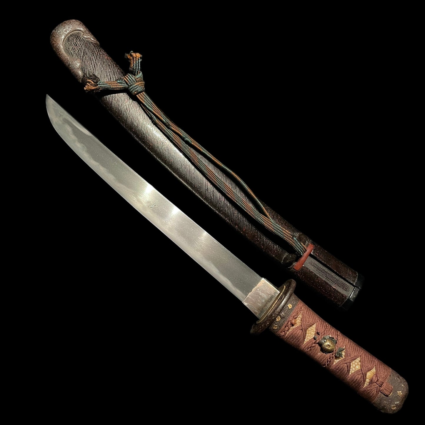 Hirazukuri TANTO, with Waka 和歌 Kozuka, Late Edo period