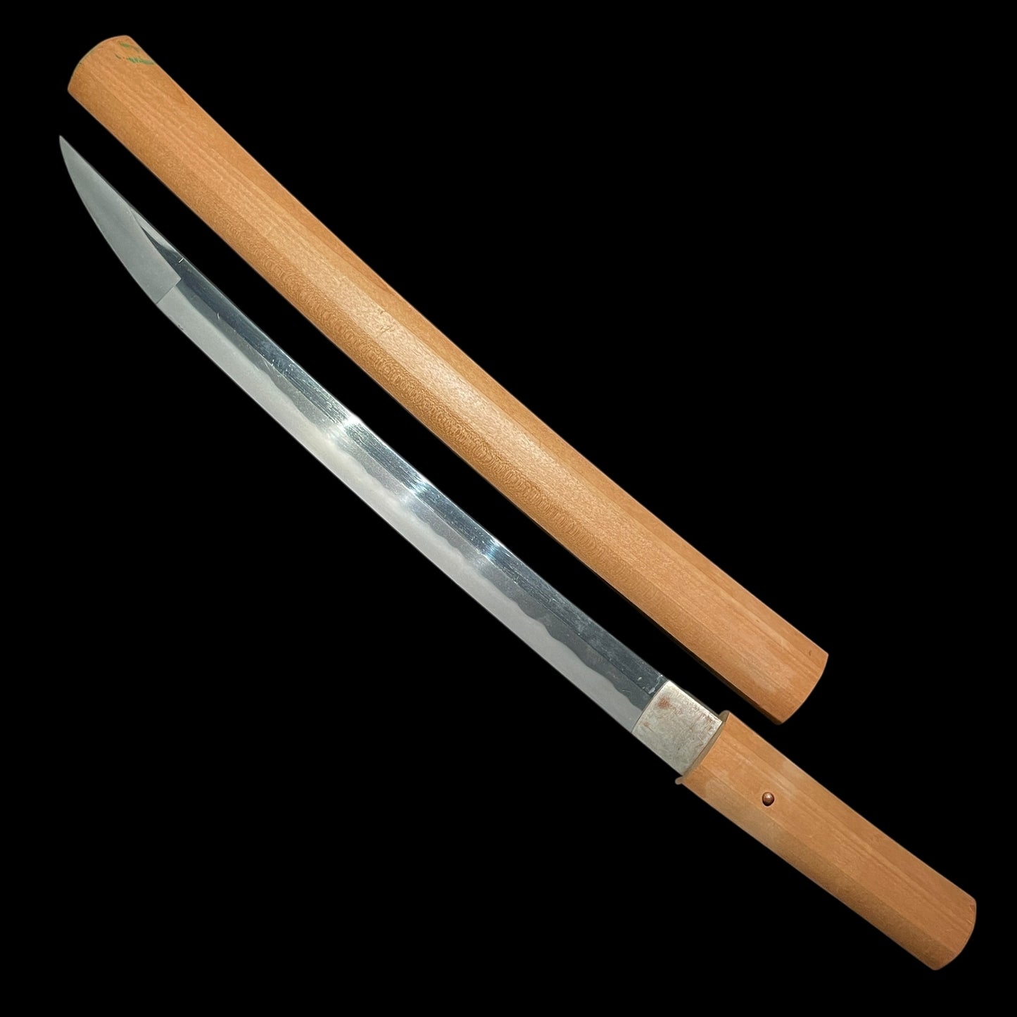 Ookissaki 大切先 WAKIZASHI, Wide blade, Late Edo Bakumatsu period mumei
