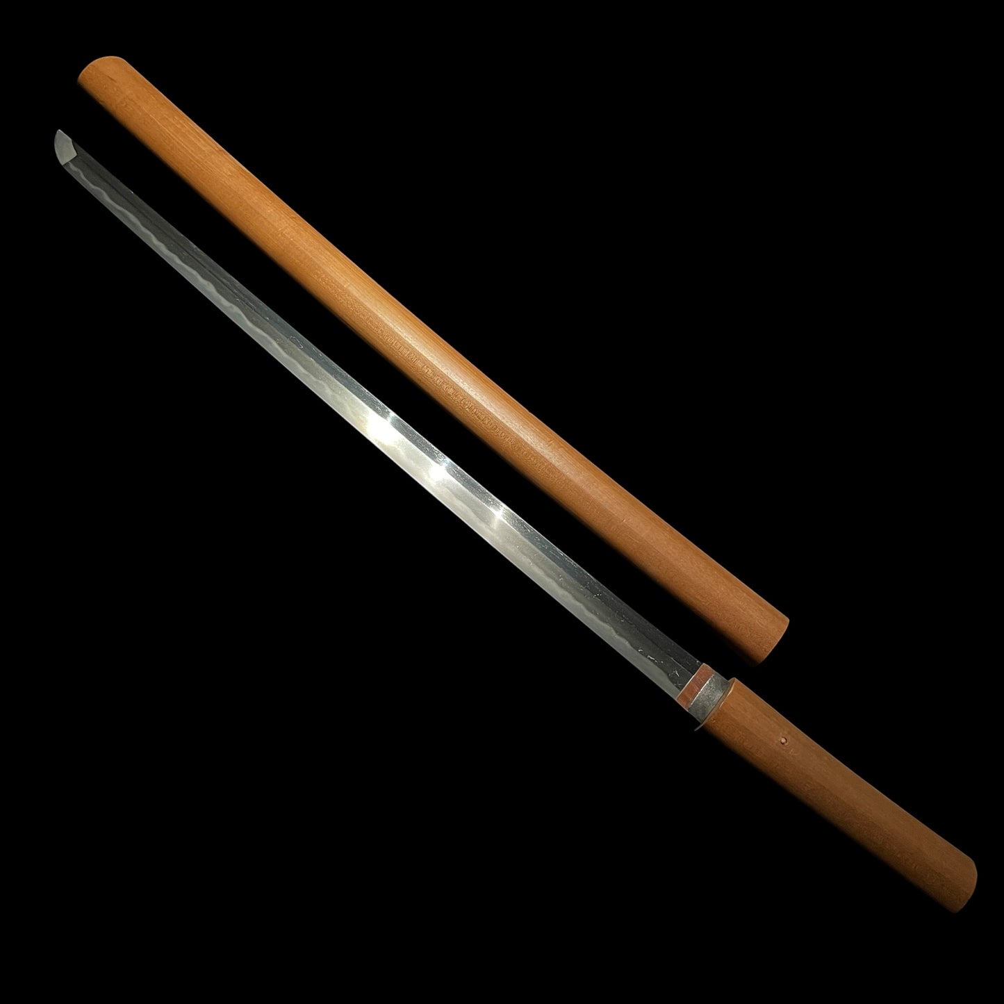 Shinobigatana 忍刀 Ninja Sword, Straight Wakizashi, Hokinokami Nobutaka 伯耆守信髙 signed
