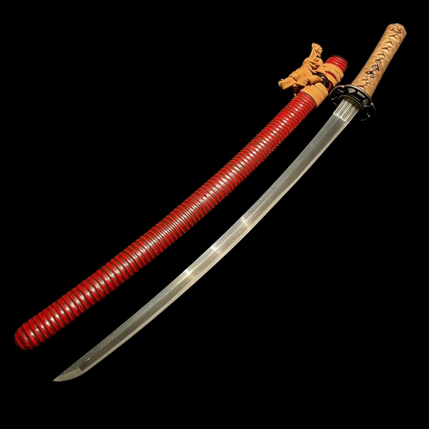 Red Wakizashi, Bishuosafune Norimitsu / February 1476 signed, Muromachi period