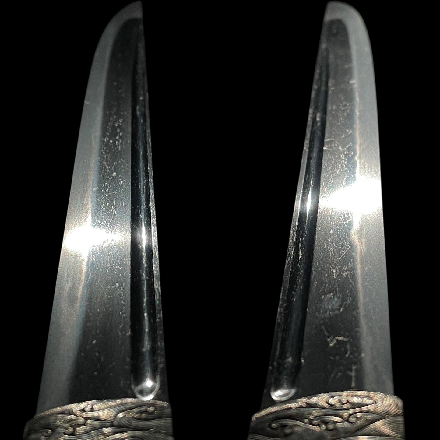 Sukesada 祐定 signed TANTO, Amazing Silver Habaki, Muromachi period