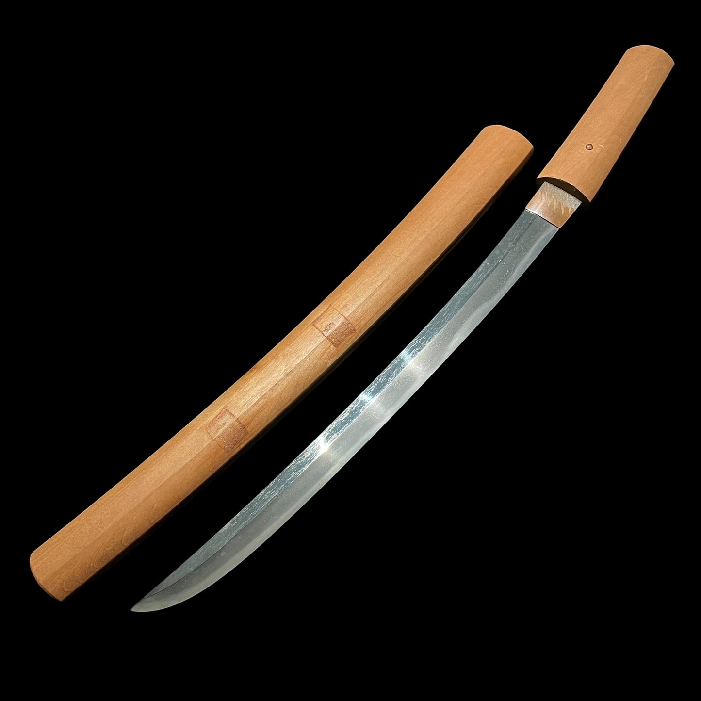 Shobuzukuri Wakizashi 菖蒲造脇差, Osafuneju Katsumitsu 長船住勝光 signed, Muromachi period