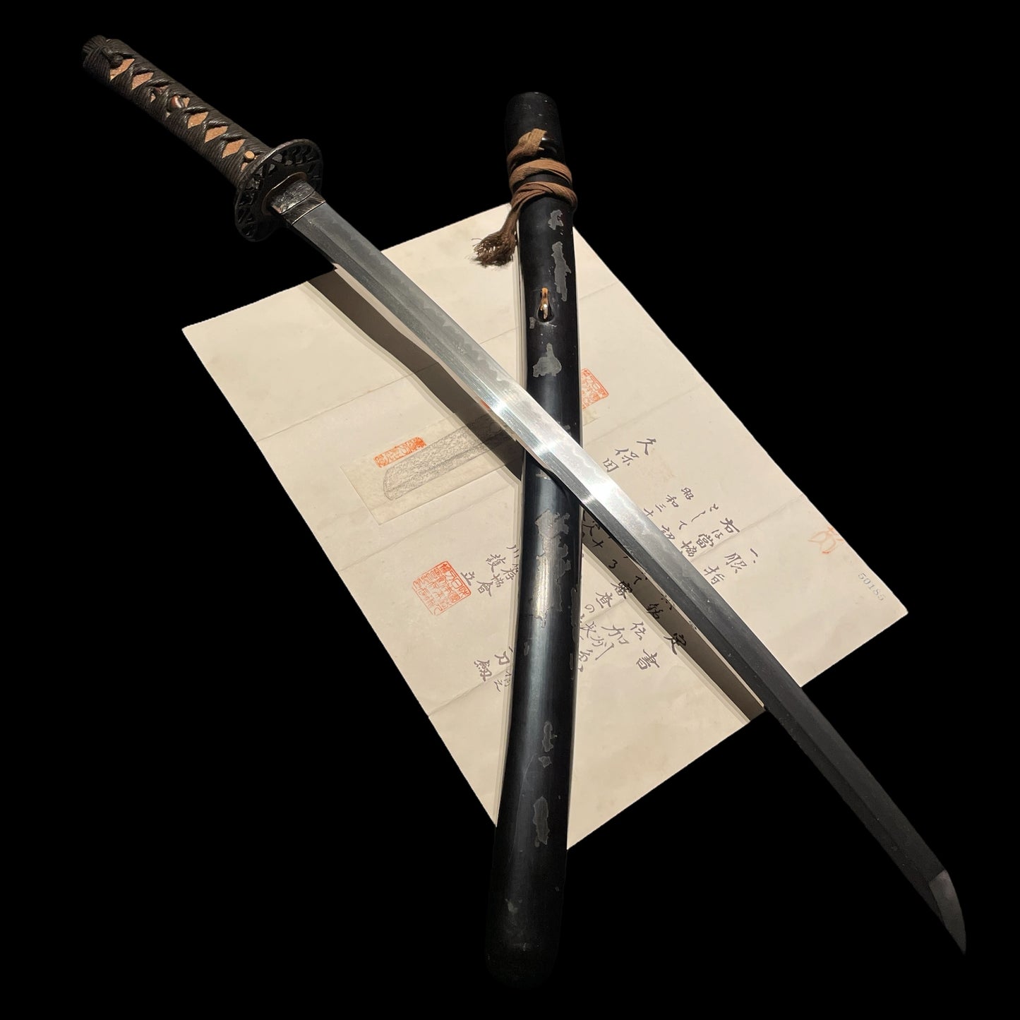 Kashu Kanenori 加州兼則 Long Wakizashi, Edo period, NBTHK Certificate