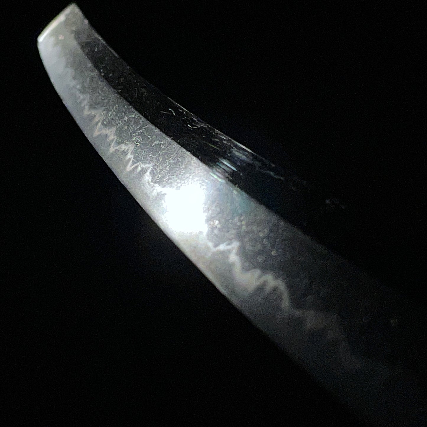 Pine needles Copper Fuchikashira, Bishuosafune Arimitsu signed Long Wakizashi
