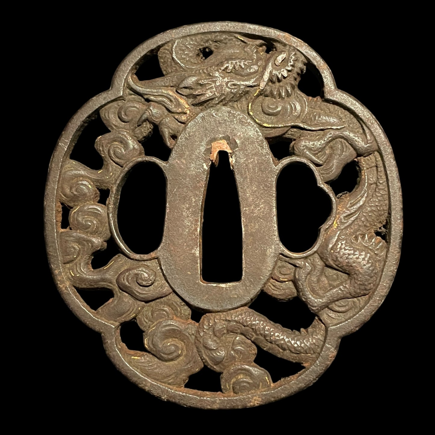 Ryu-Zukushi 龍尽くし, Dragon Fittings WAKIZASHI, Edo period mumei