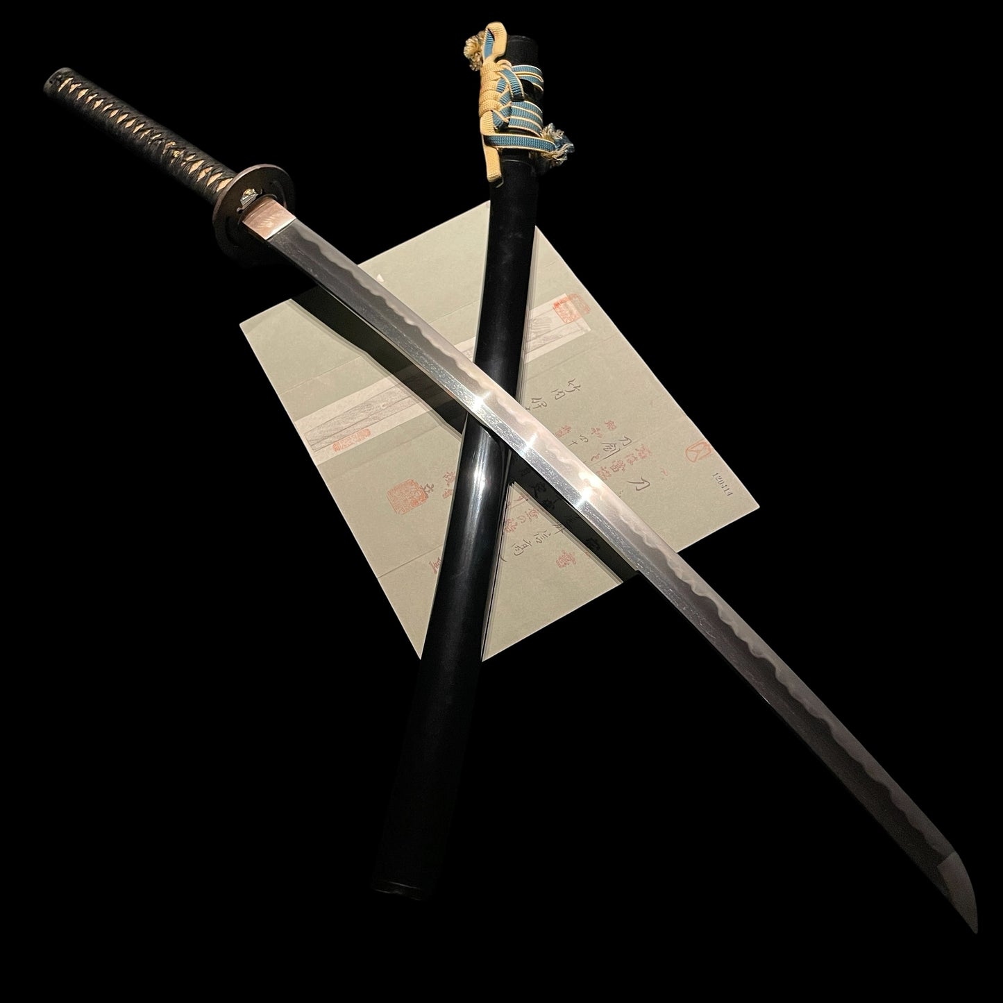 Bishu Nobutaka 尾州信高 Heavy KATANA, 正阿弥兼祐 Shoami Kanesuke signed Fuchi, Edo period
