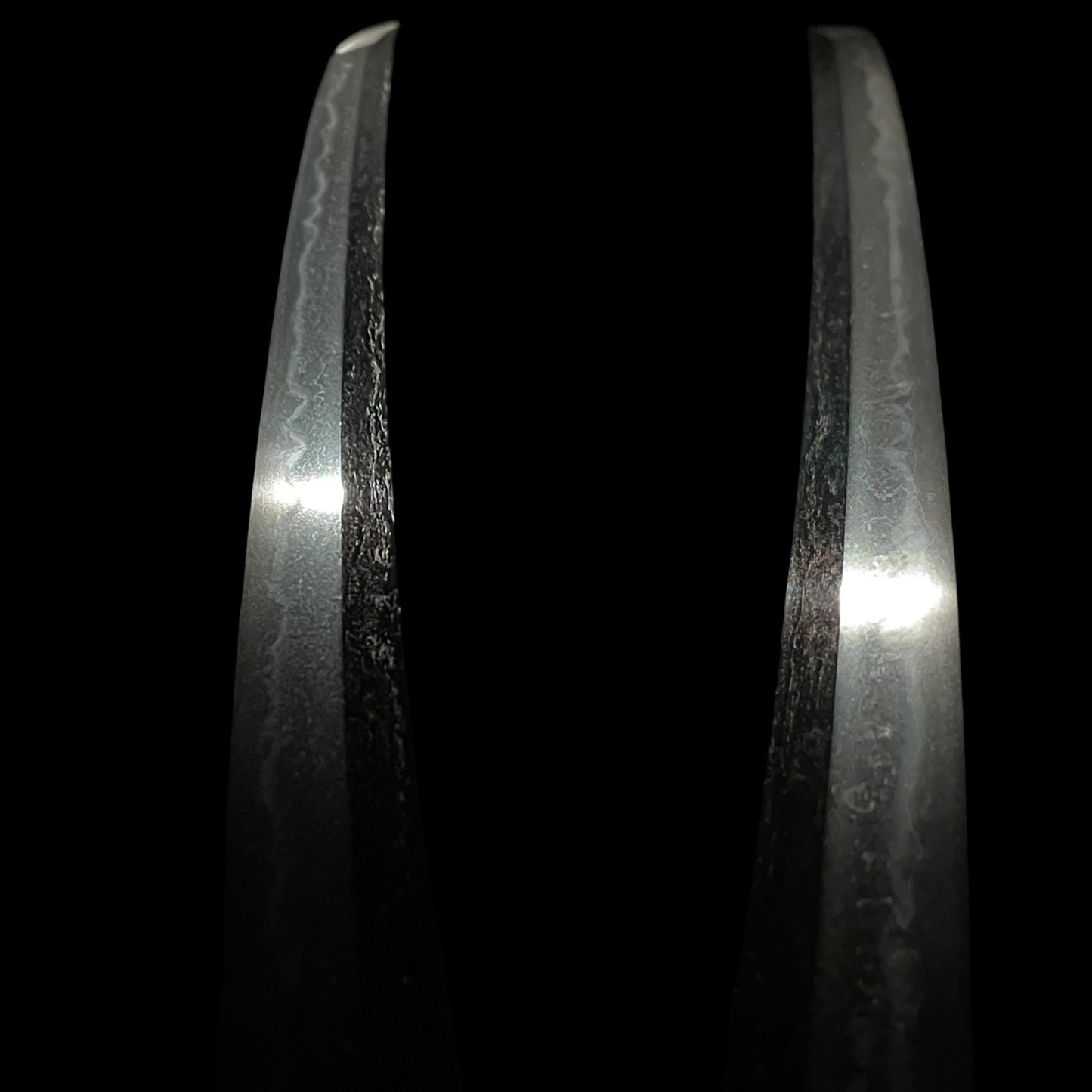 肌物 Hadamono Mokume-Jigane Wakizashi, Edo period mumei