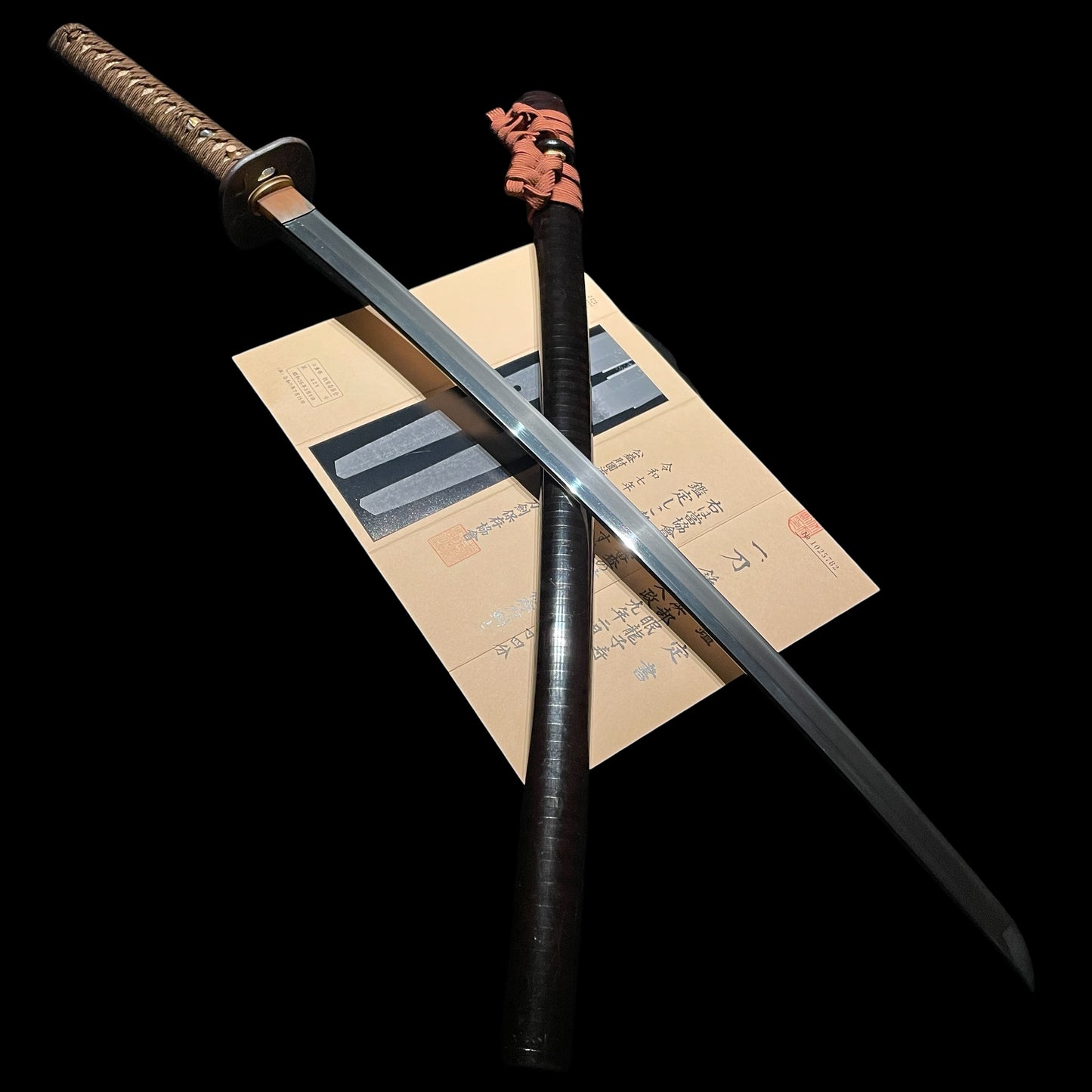 TOKUBETSU-HOZON KATANA, Hamabe Minryushi Toshizane 濱部眠龍子壽實 February 1826 signed,