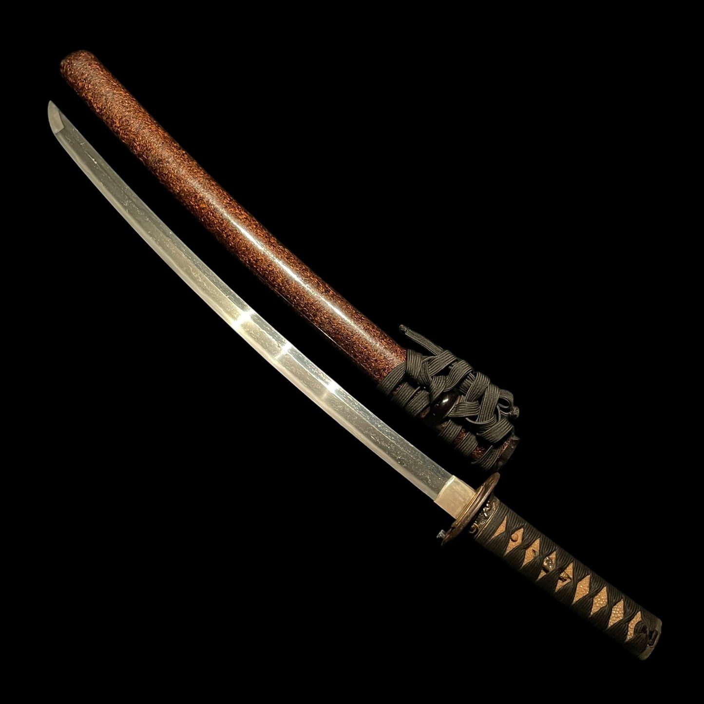 Sadamune 貞宗 signed Wakizashi, Dog Fuchikashira, Shakudo Kozuka, Edo period