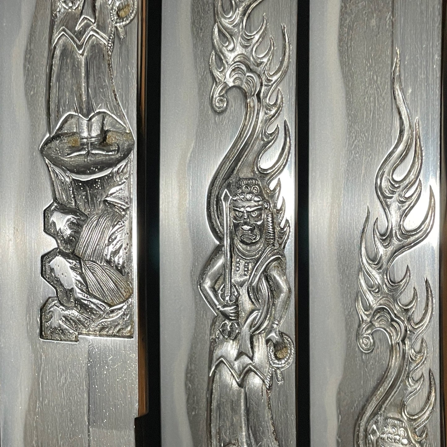 HORIMONO 彫物 KATANA, Fudo-myouou 不動明王, Osafune Yoshimitsu 長船賀光, Muromachi period