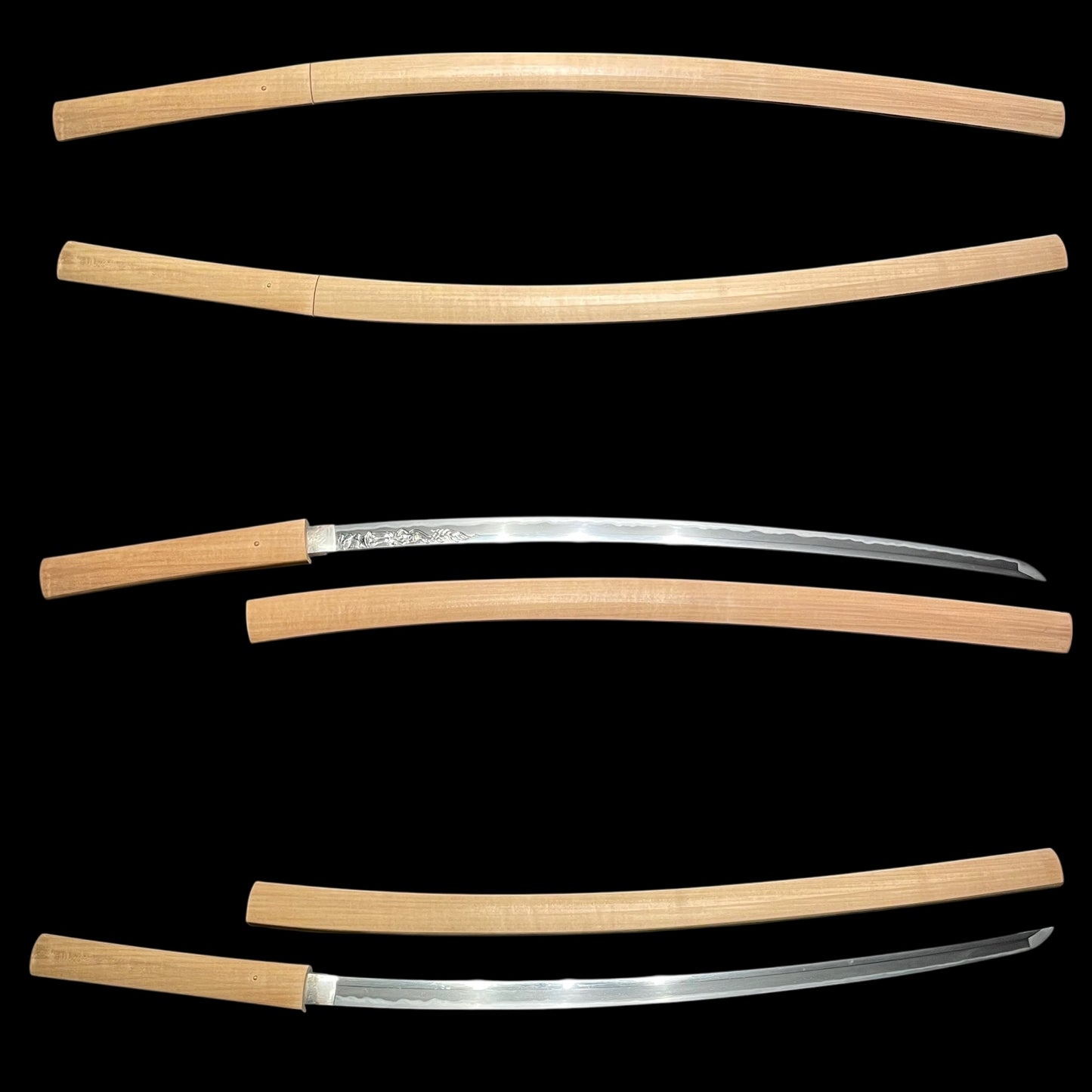 HORIMONO 彫物 KATANA, Fudo-myouou 不動明王, Osafune Yoshimitsu 長船賀光, Muromachi period
